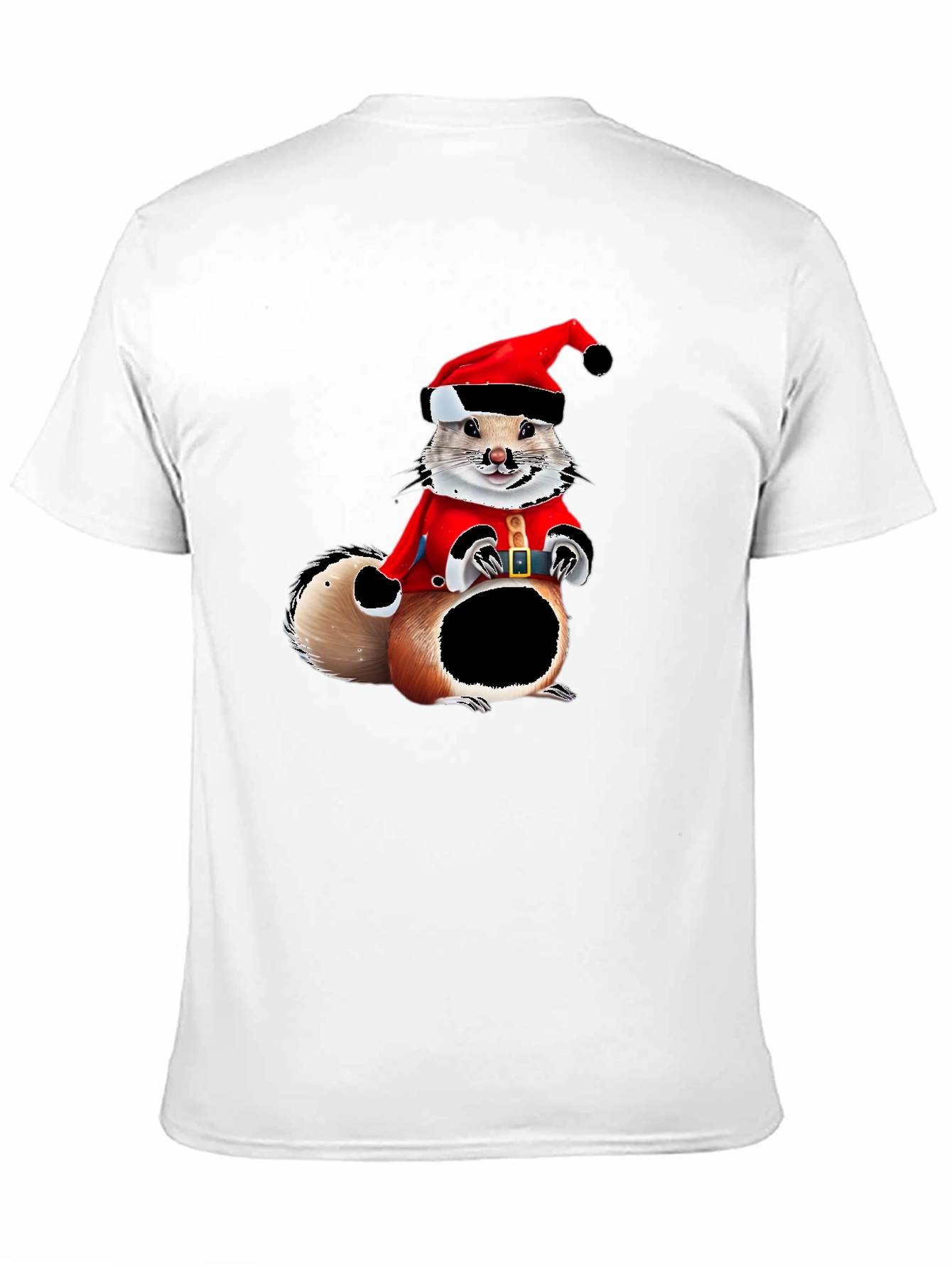 Black Festive Squirrel Graphic Tee view 11