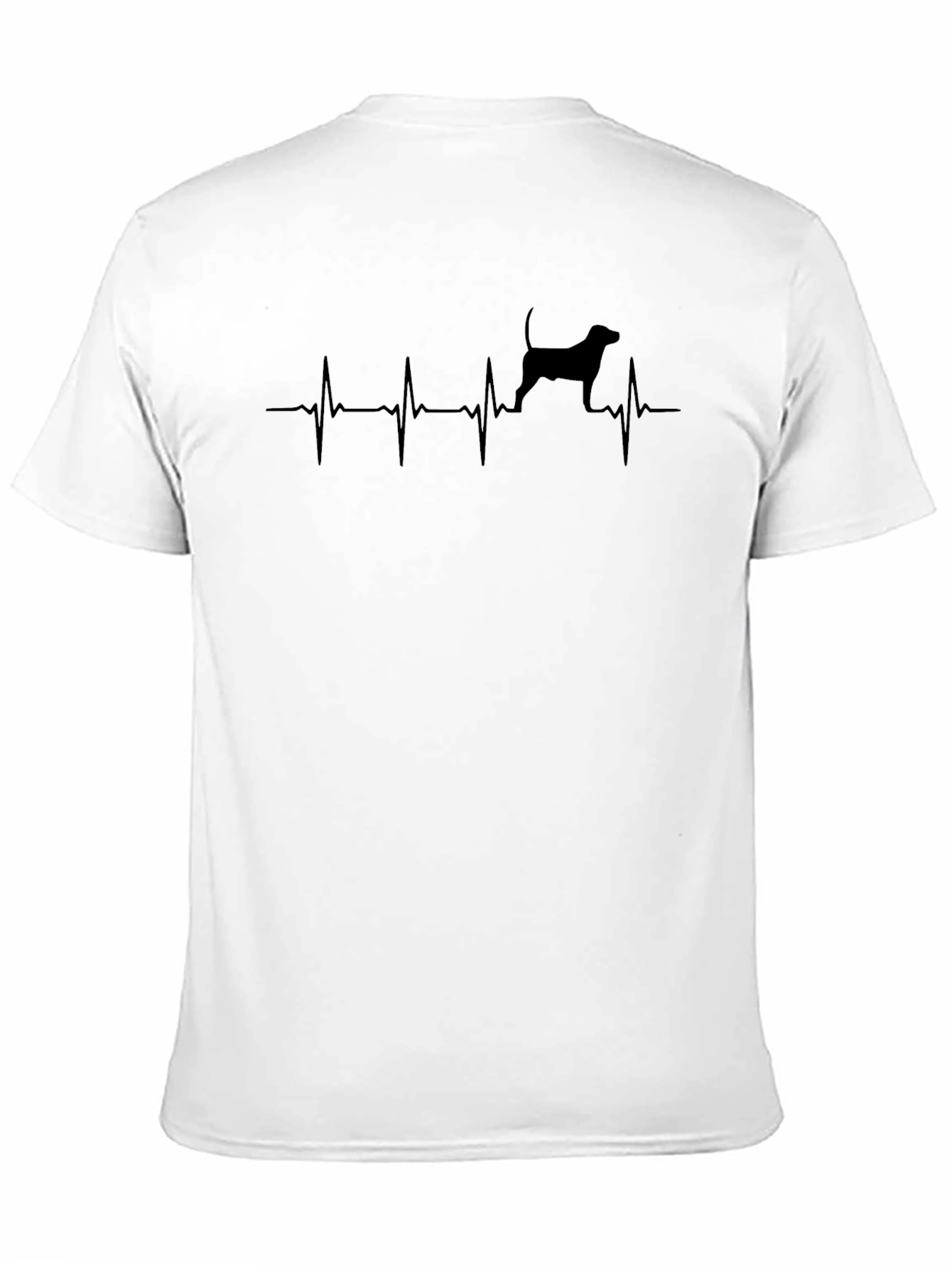 Dog Heartbeat T-Shirt - Black Graphic Tee - 11