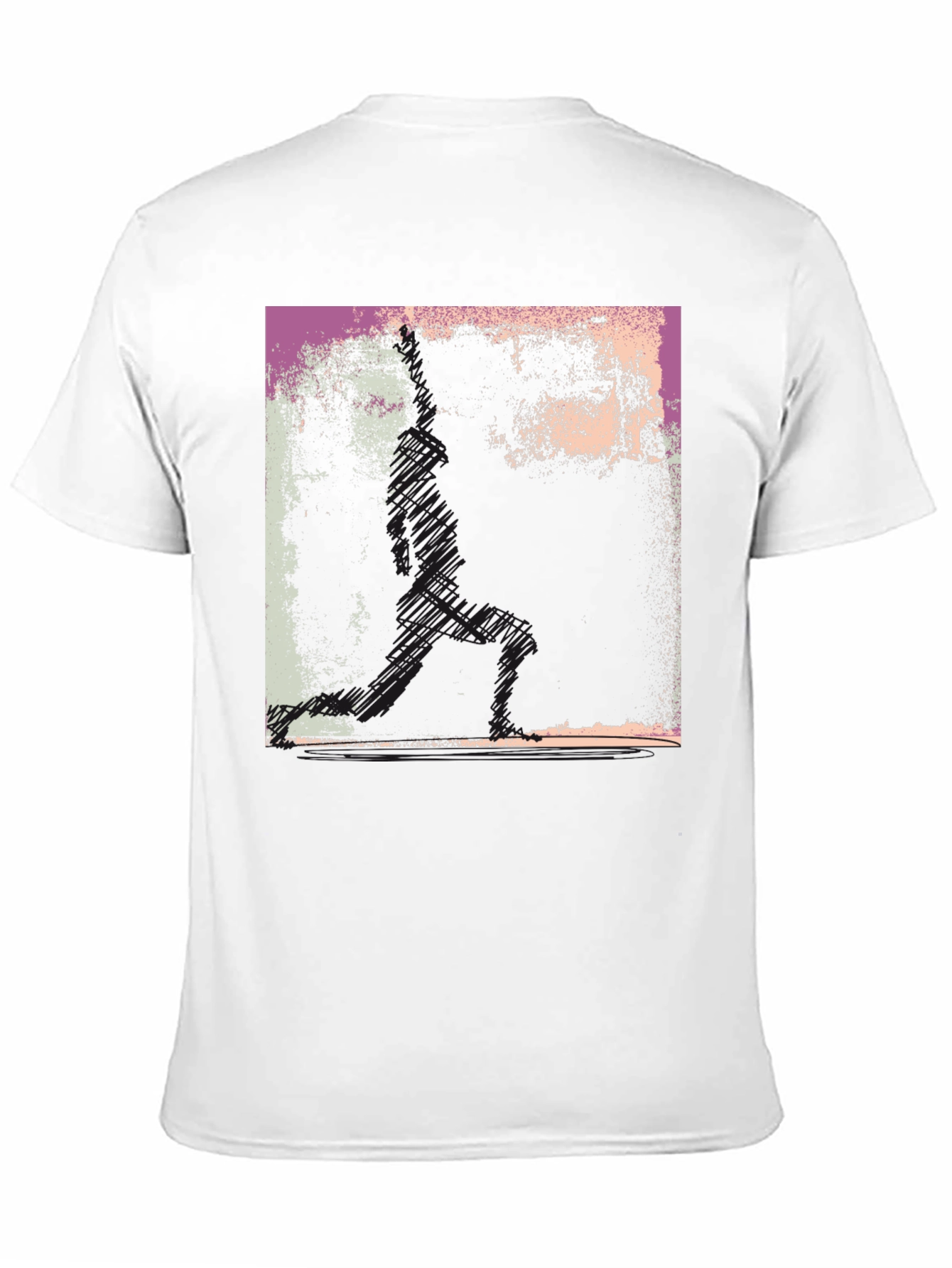 Black Abstract Graphic Print Black T-Shirt view 11