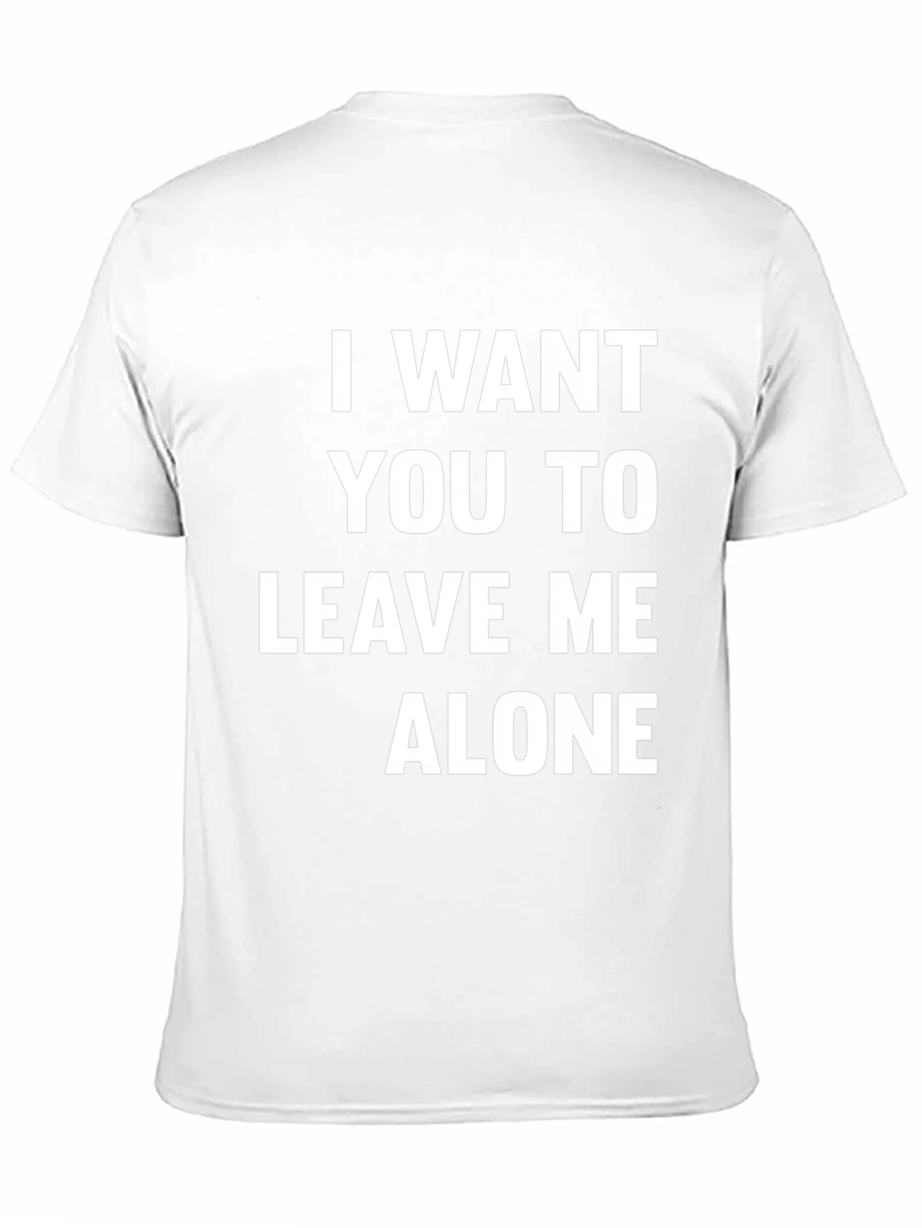 Black Leave Me Alone Graphic Tee - Black Cotton view 11