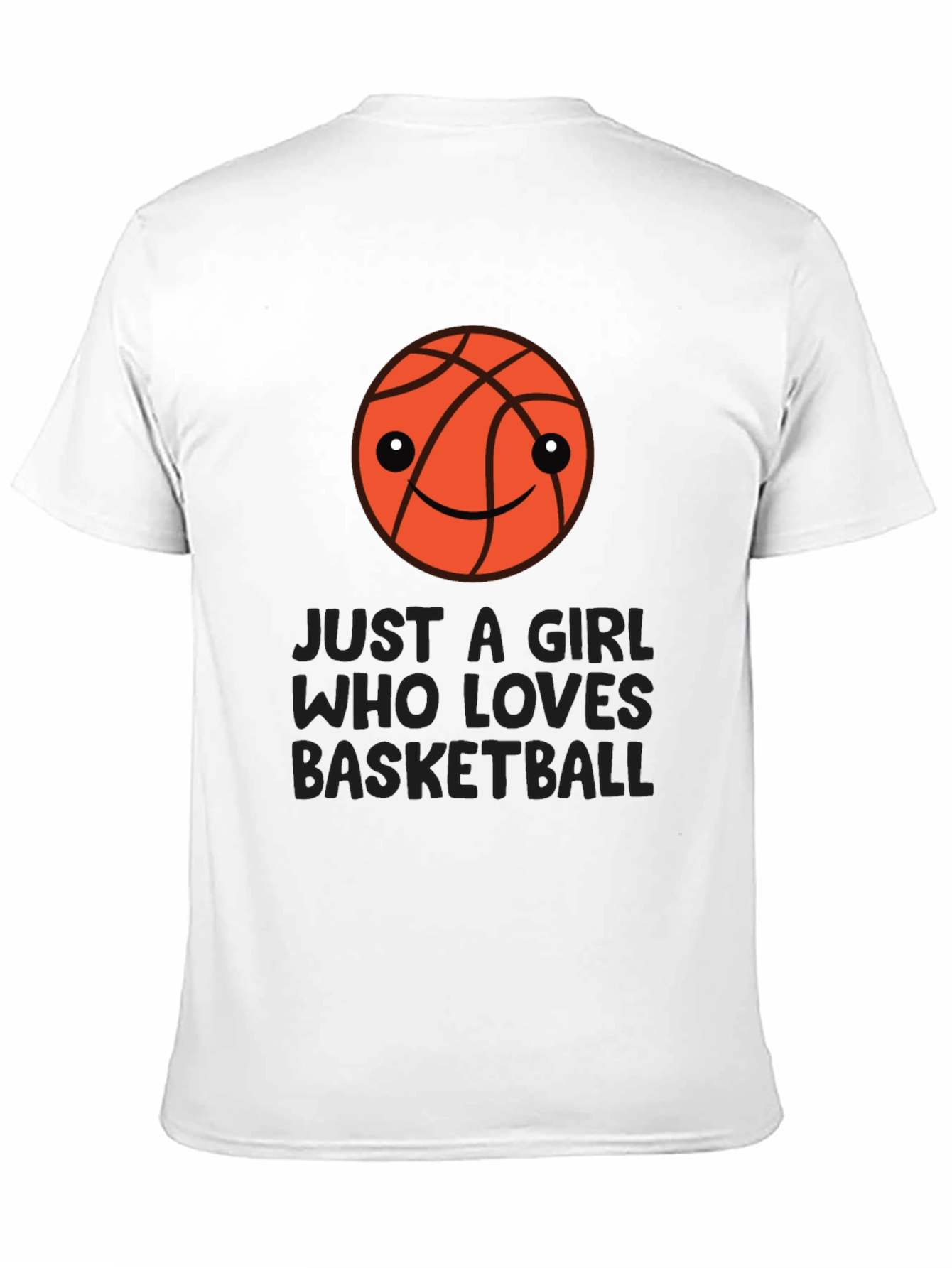 Black Just a Girl Who Loves Basketball T-Shirt view 11