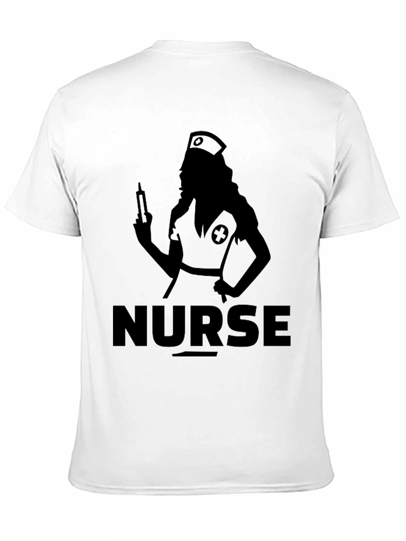 Black Nurse Silhouette Graphic Tee - Classic Black view 11