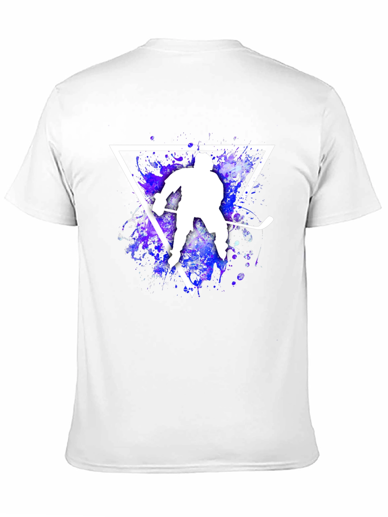 Black Hockey Player Graphic T-Shirt view 11