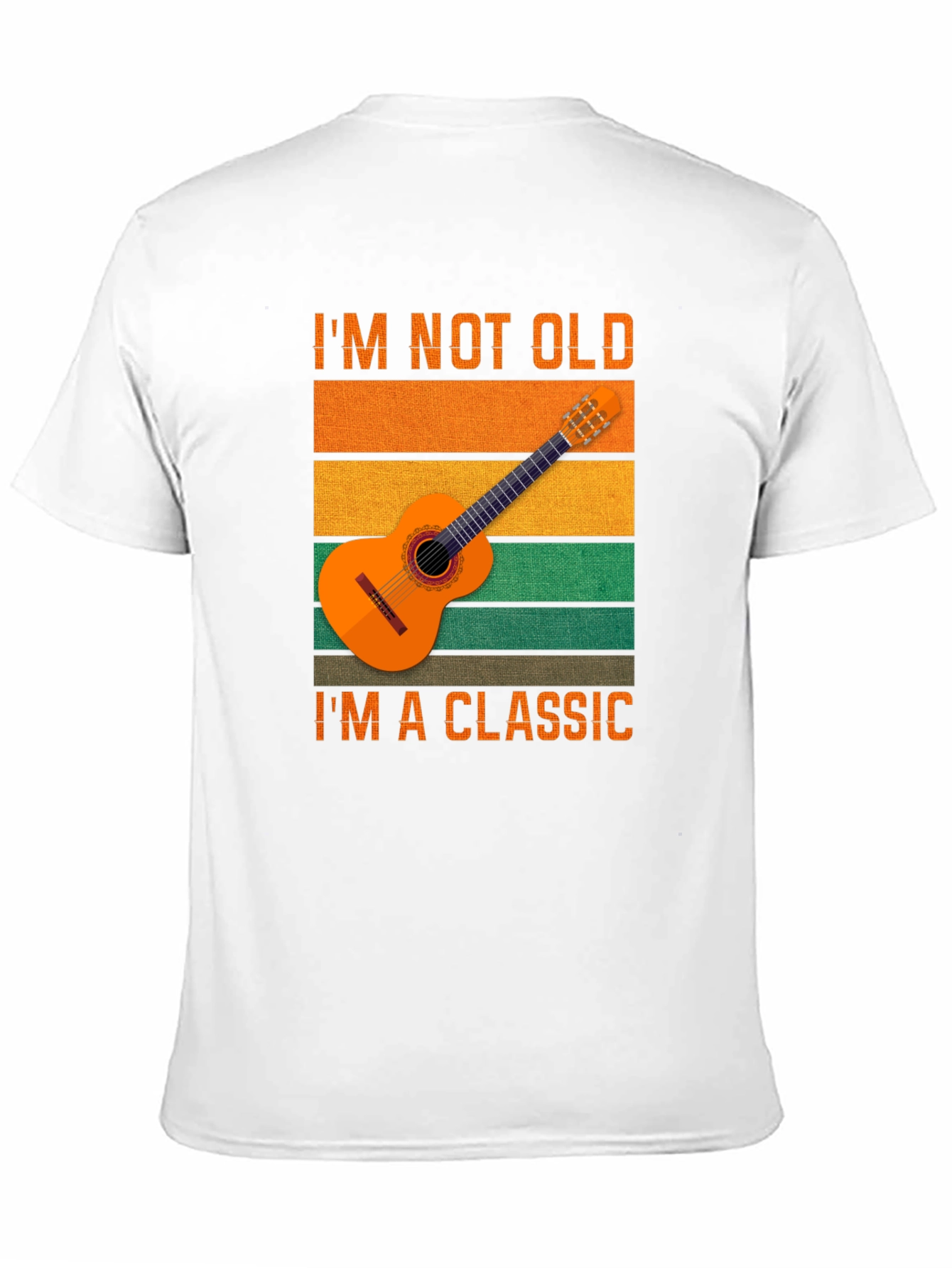 Black I'm Not Old I'm A Classic Guitar T-Shirt view 11