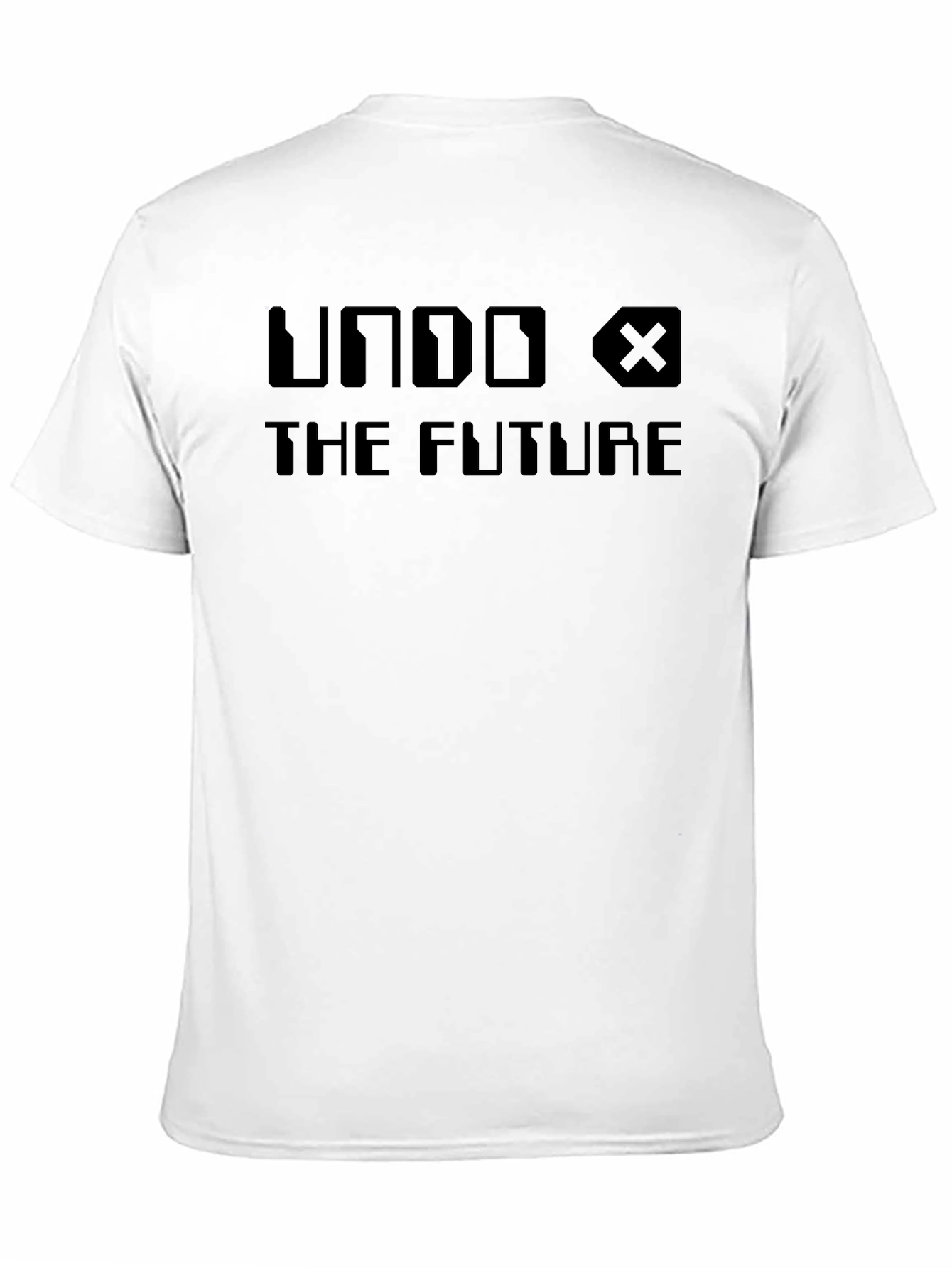 Black Undo The Future Black Graphic T-Shirt view 11