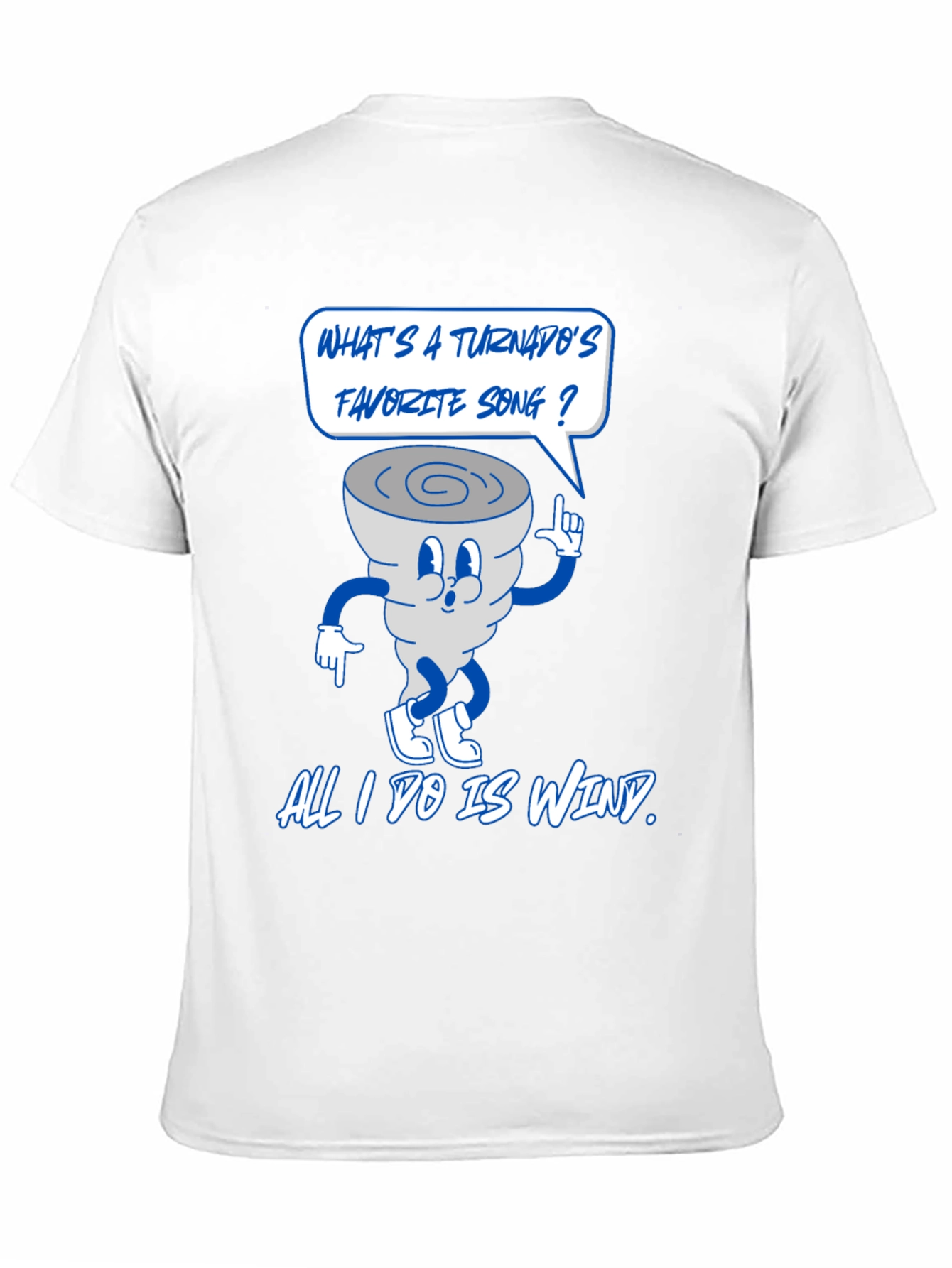 Black Funny Tornado Pun Graphic T-Shirt view 11