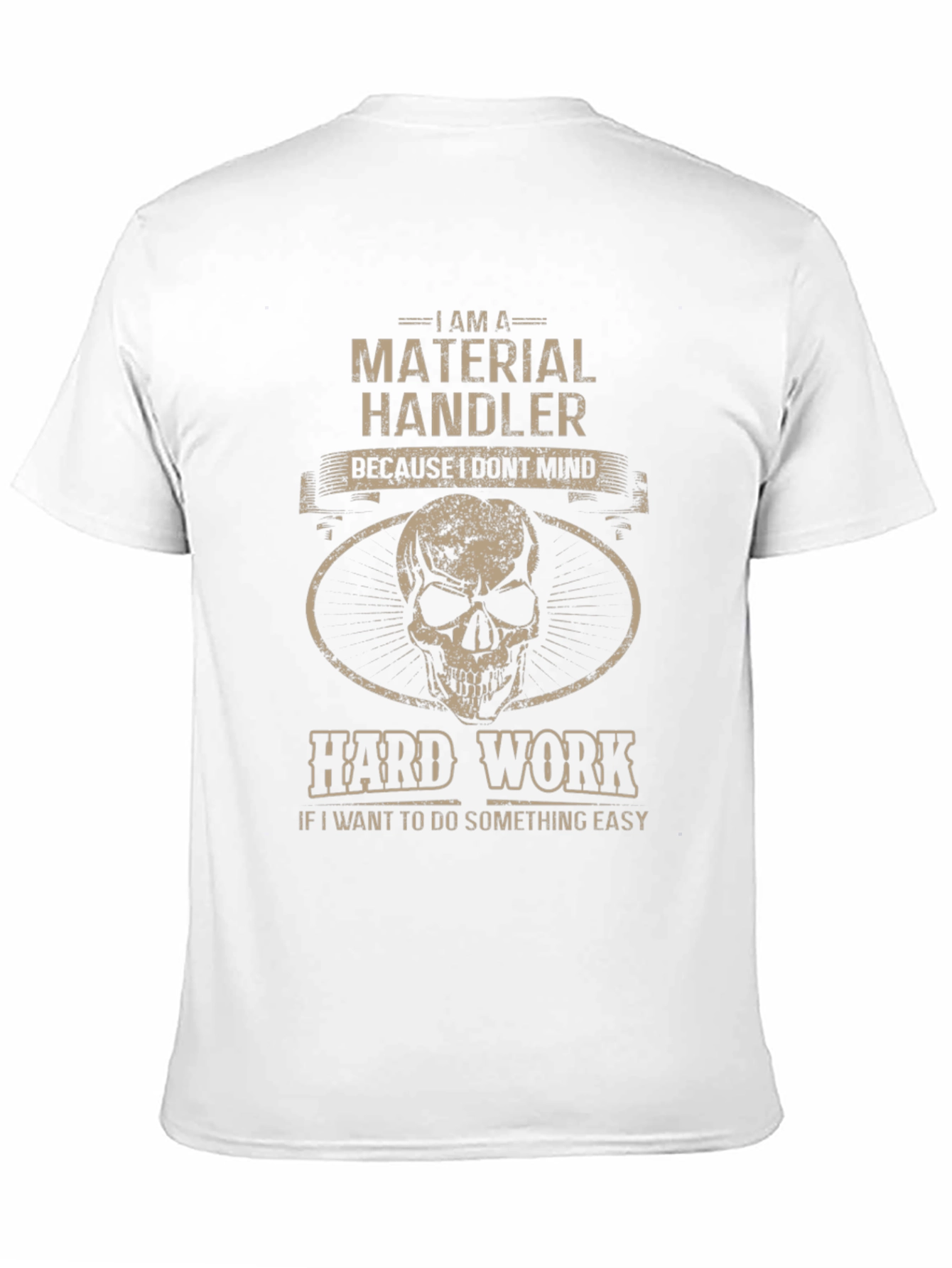 Black Material Handler Skull Graphic T-Shirt view 11