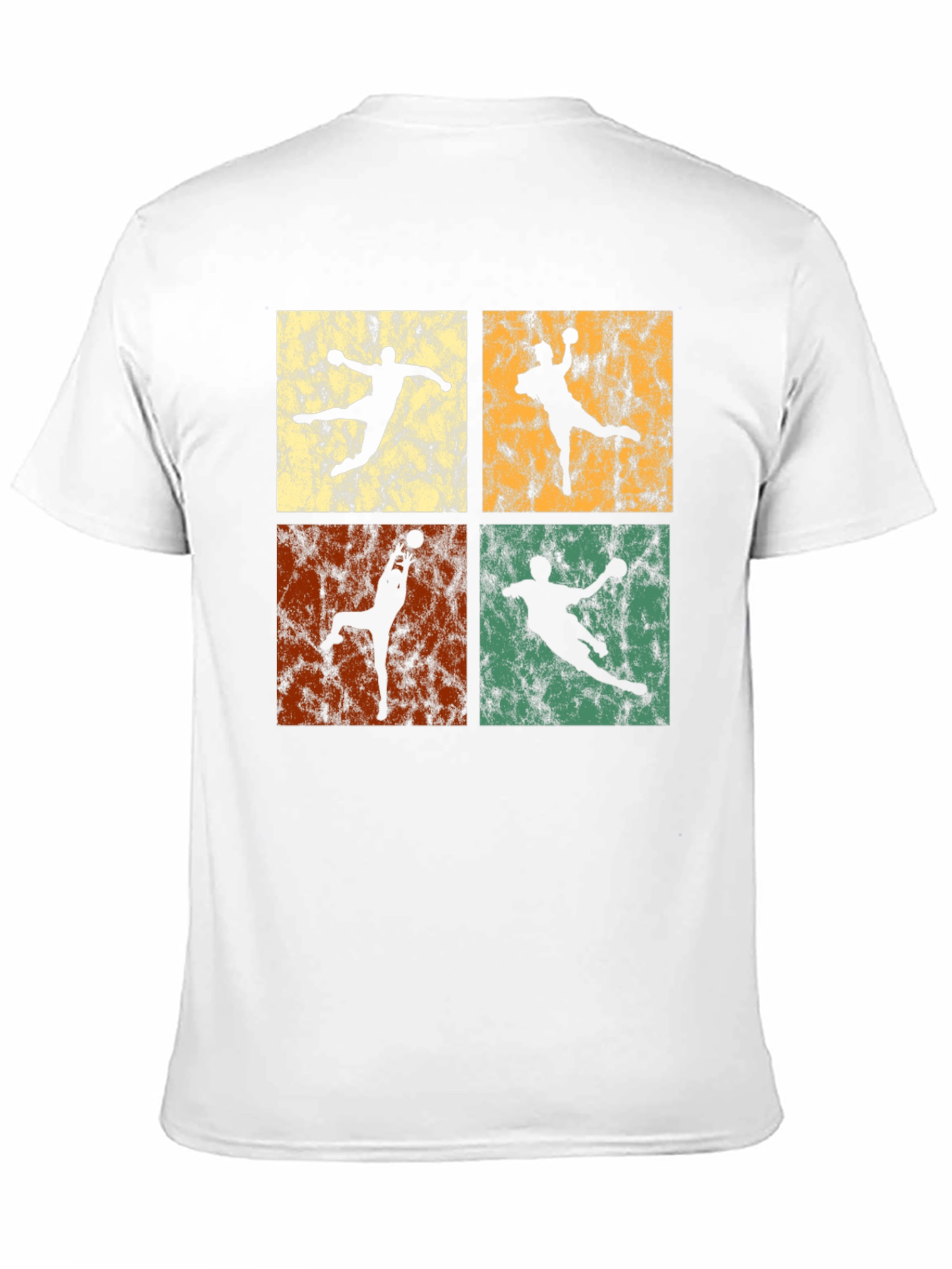 Black Retro Handball T-Shirt - Vintage Style Graphic Tee view 11