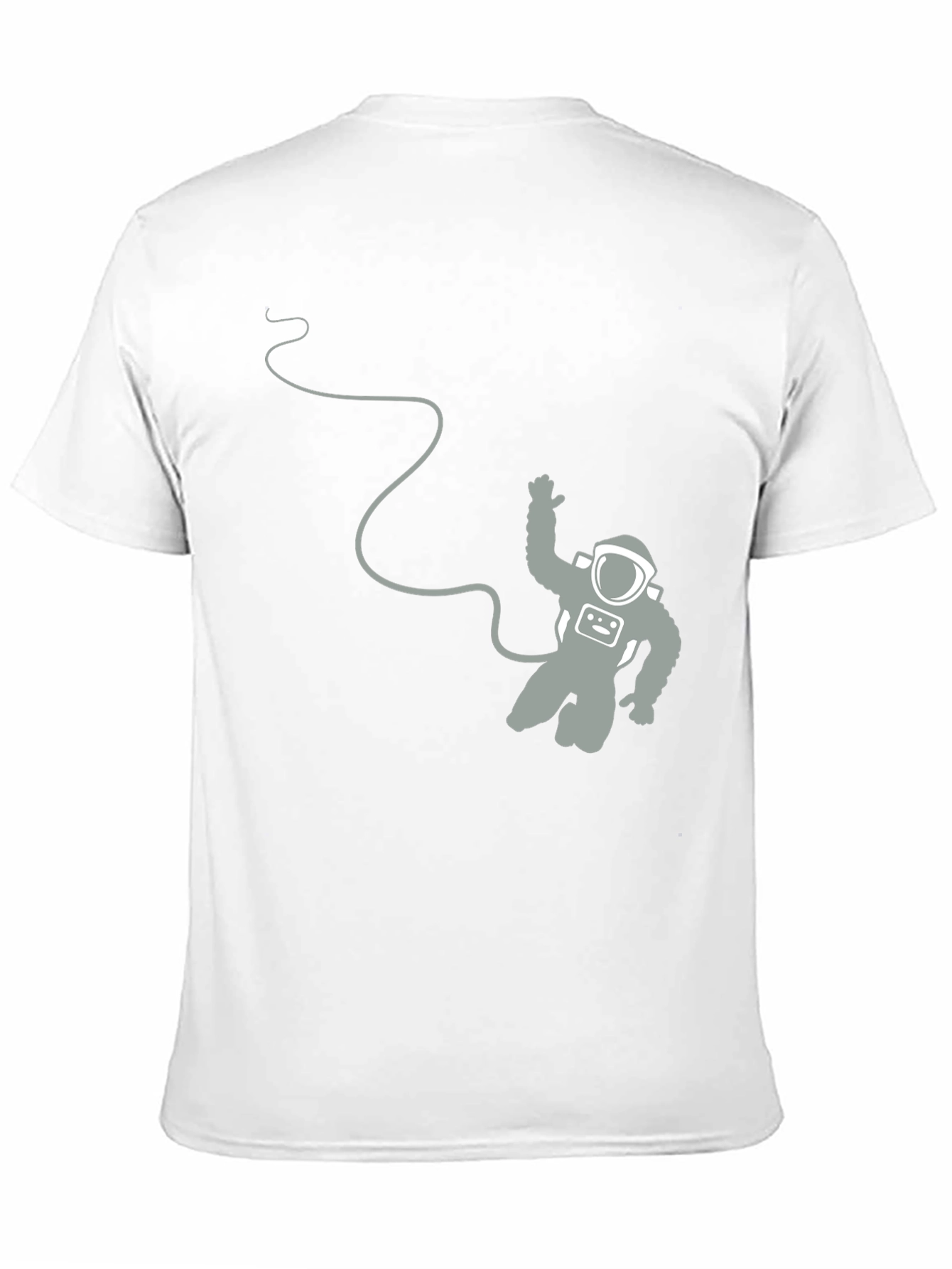 Black Astronaut Graphic Tee - Black Cotton Blend T-Shirt view 11