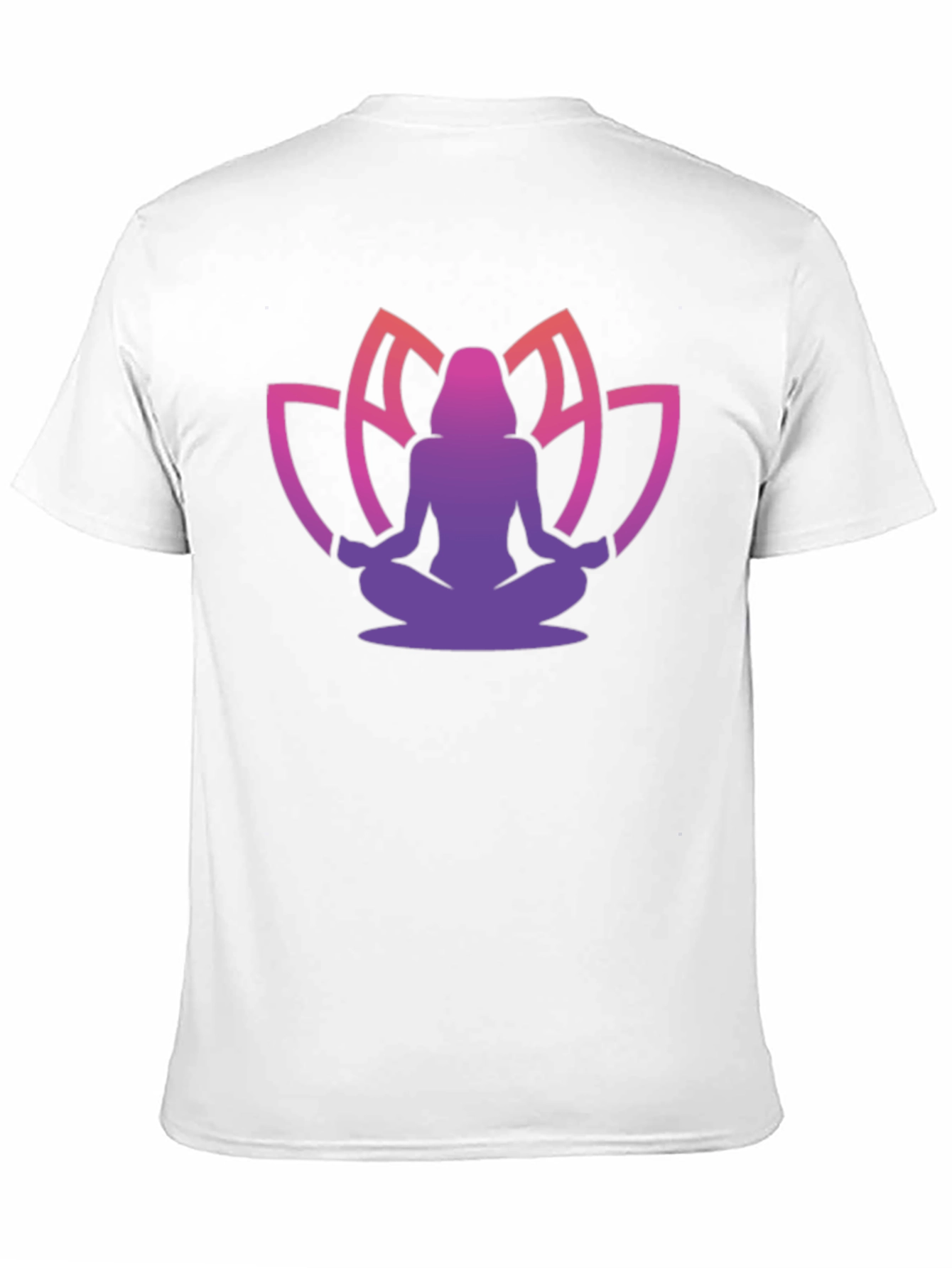 Black Meditative Lotus T-Shirt - Black view 11