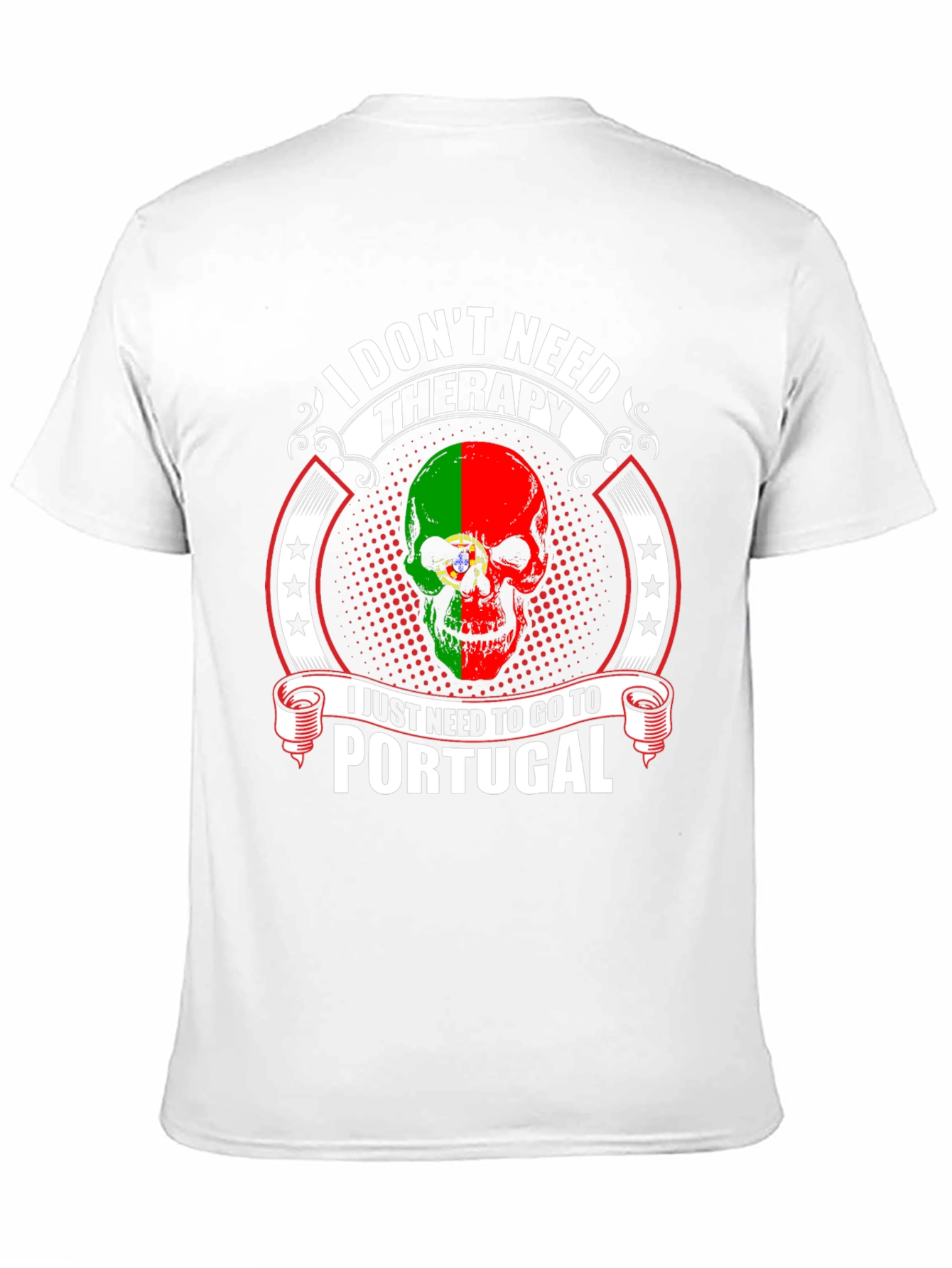 Portugal Skull T-Shirt - Therapy Alternative Tee - 11