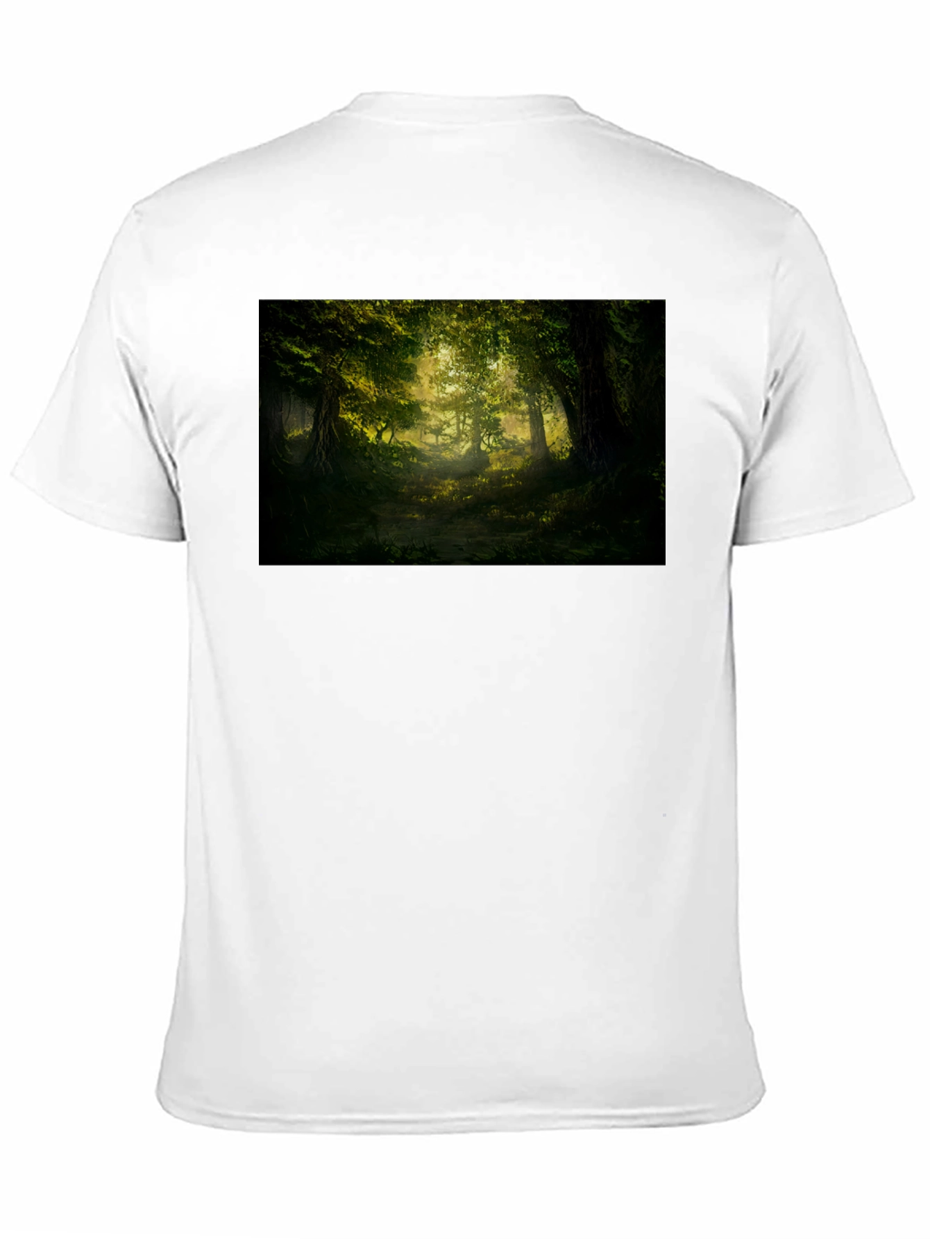 Black Enchanted Forest Graphic Tee - Nature Lover's Shirt view 11