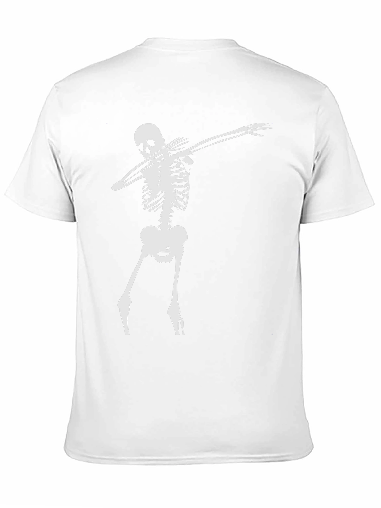 Black Skeleton Dabbing Tee - Black Graphic T-Shirt view 11