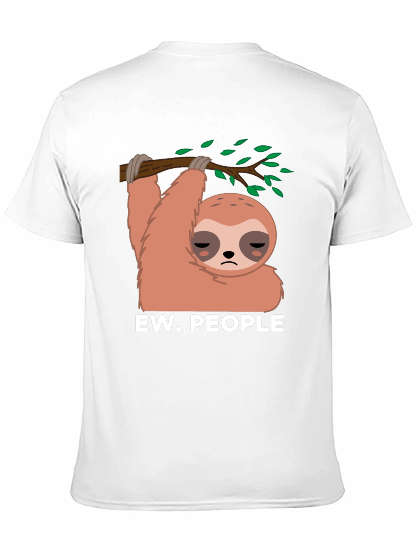 Black Ew, People Sloth Graphic Tee view 11