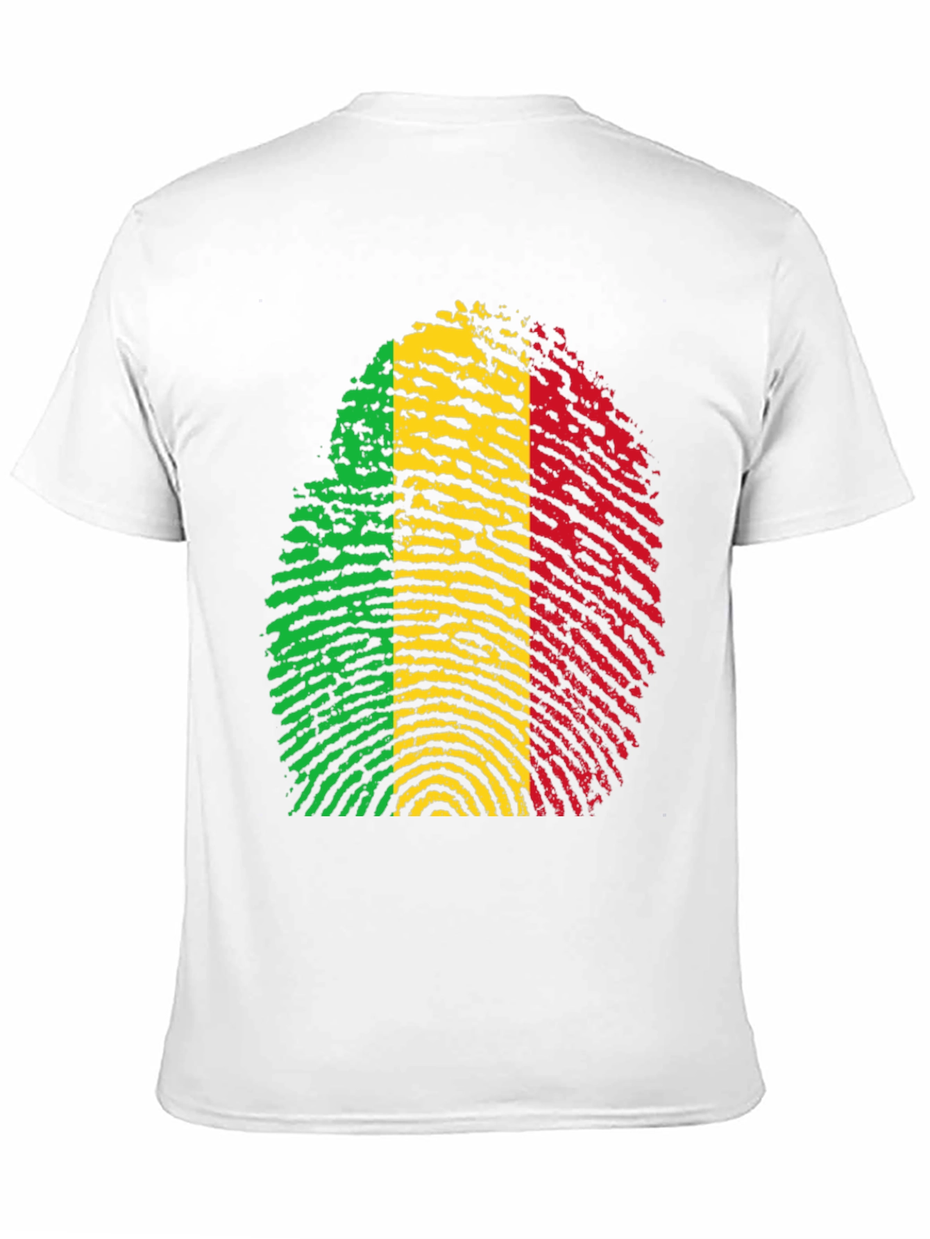 Black Rasta Fingerprint Graphic T-Shirt - Black view 11
