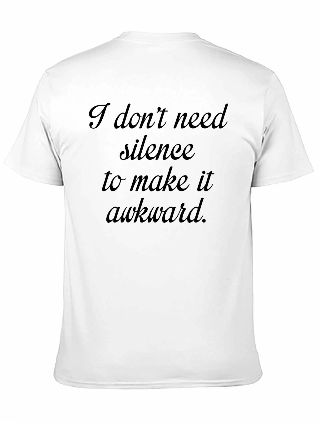 Black Awkward Statement T-Shirt - Black view 11