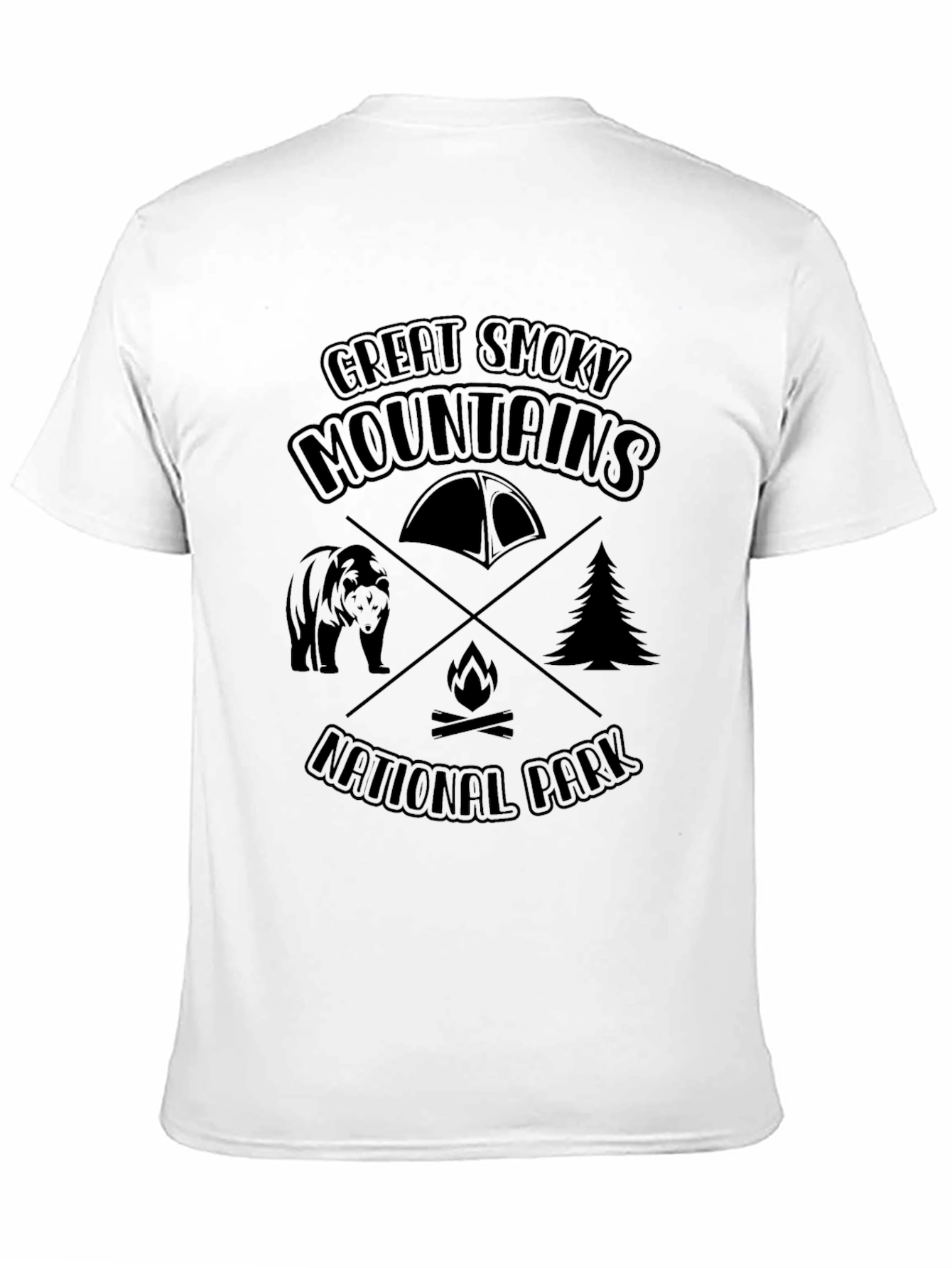 Black Great Smoky Mountains National Park Graphic Tee view 11