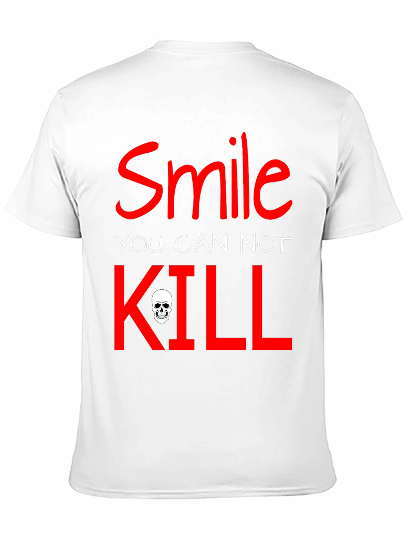 Black Smile You Cannot Kill Graphic T-Shirt view 11