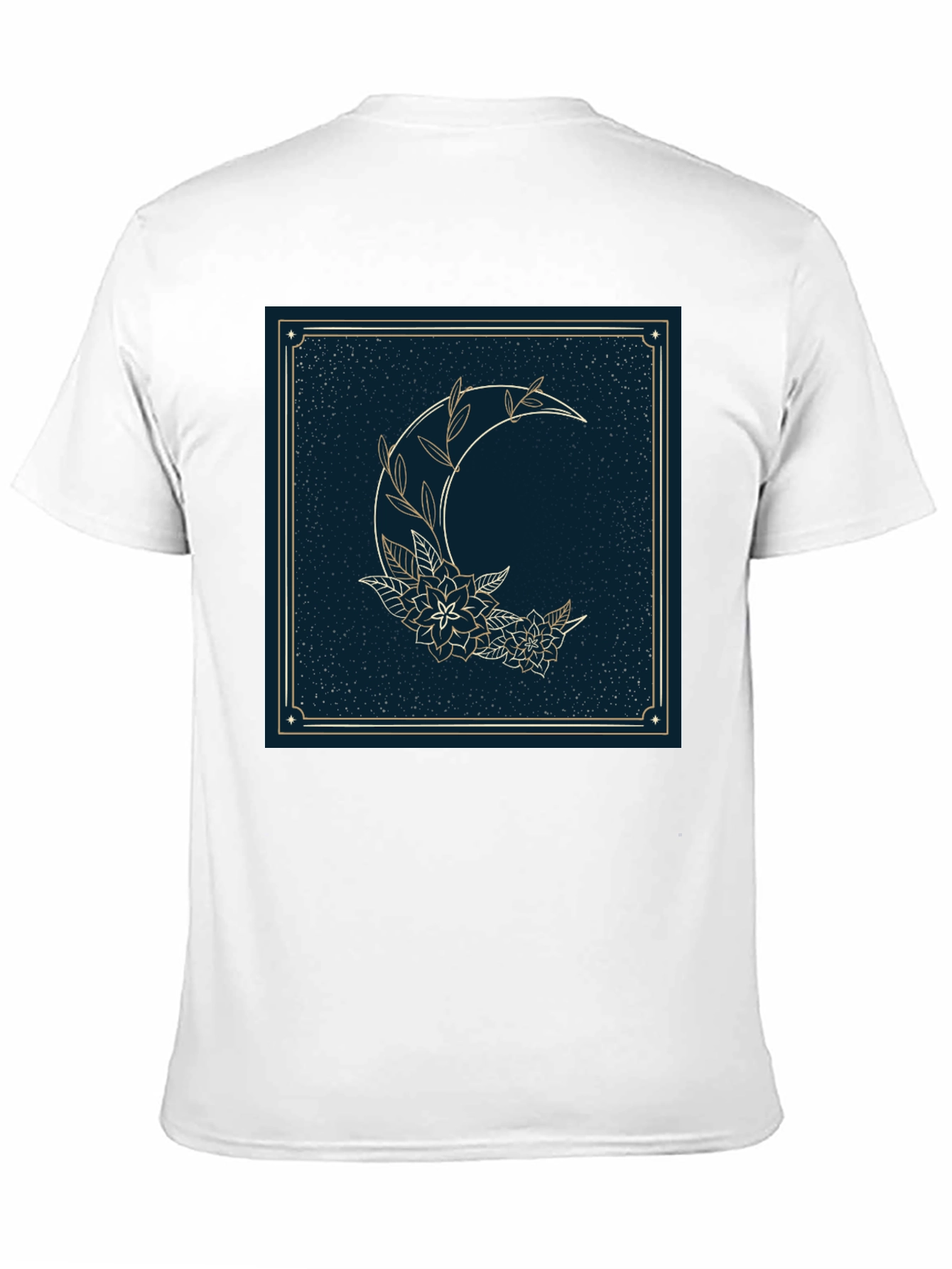 Black Mystic Moon Floral Graphic Tee - Black view 11