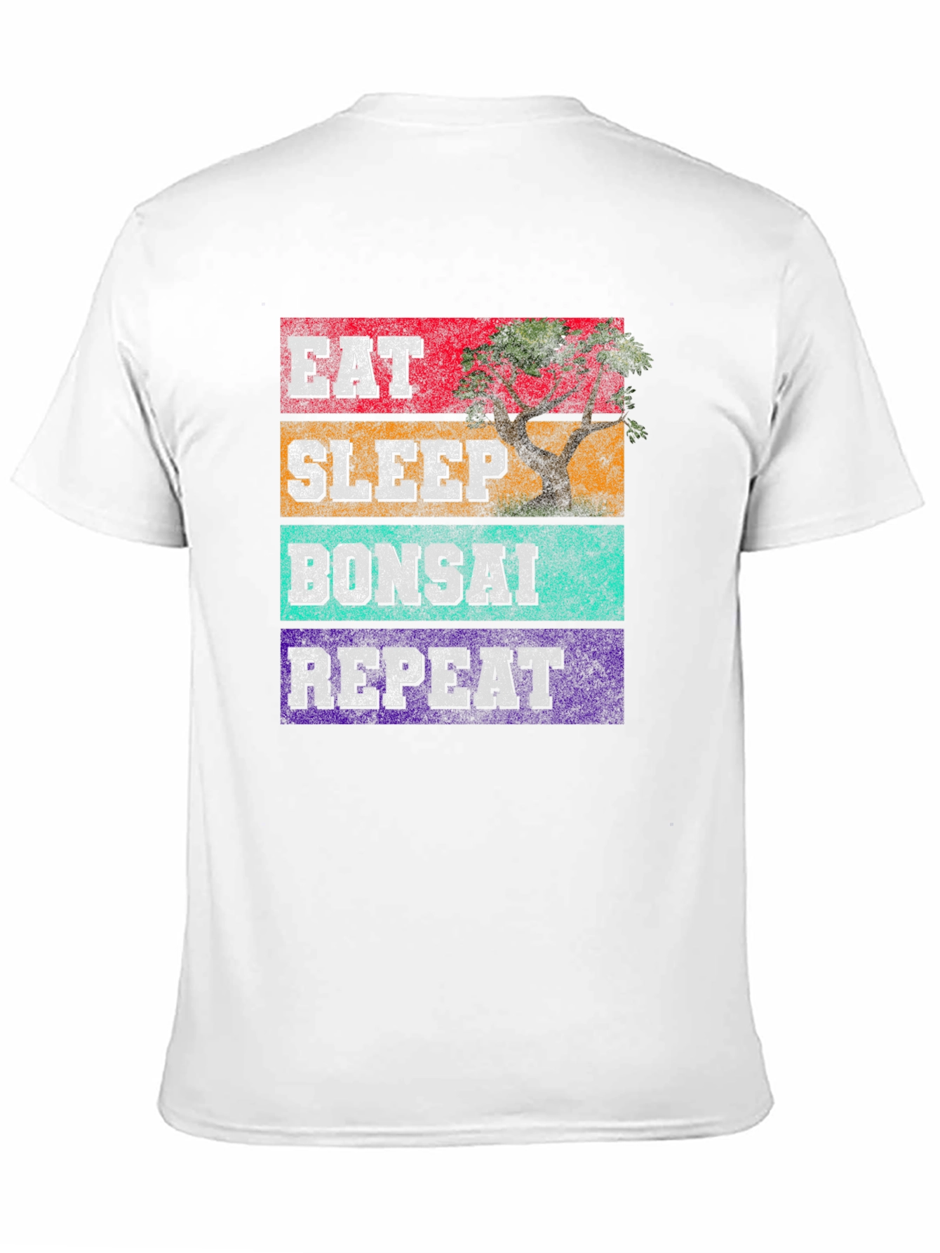 Black Eat Sleep Bonsai Repeat Graphic Tee view 11