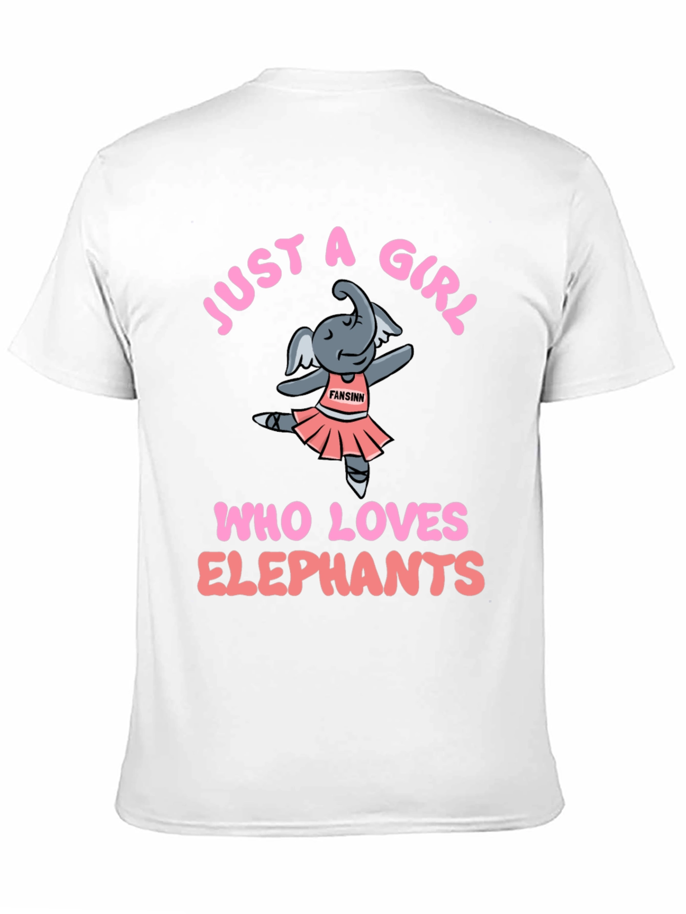 Black Just A Girl Who Loves Elephants T-Shirt view 11