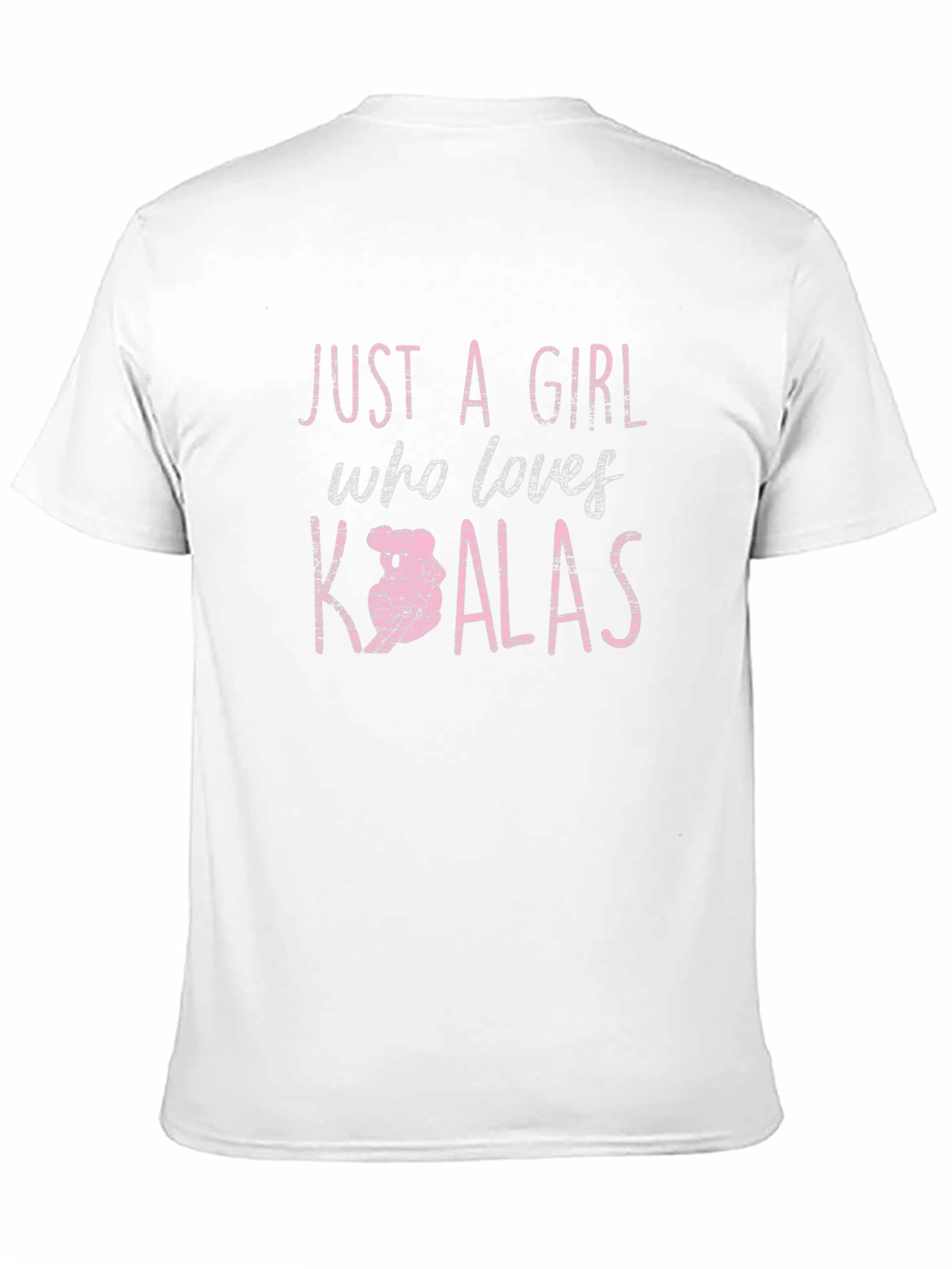 Black Just A Girl Who Loves Koalas Graphic Tee view 11