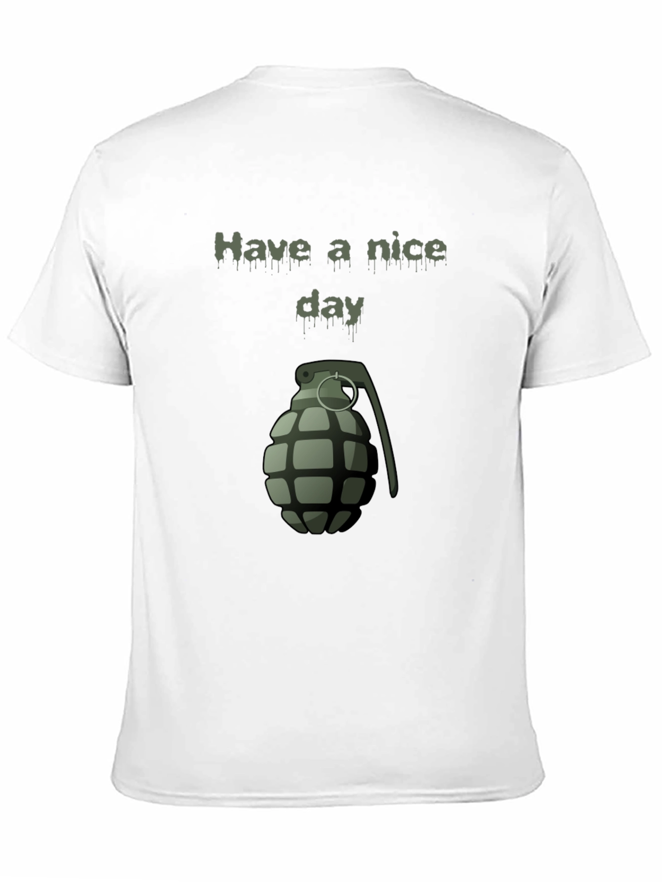 Black Have a Nice Day Grenade Graphic Tee - Black view 11