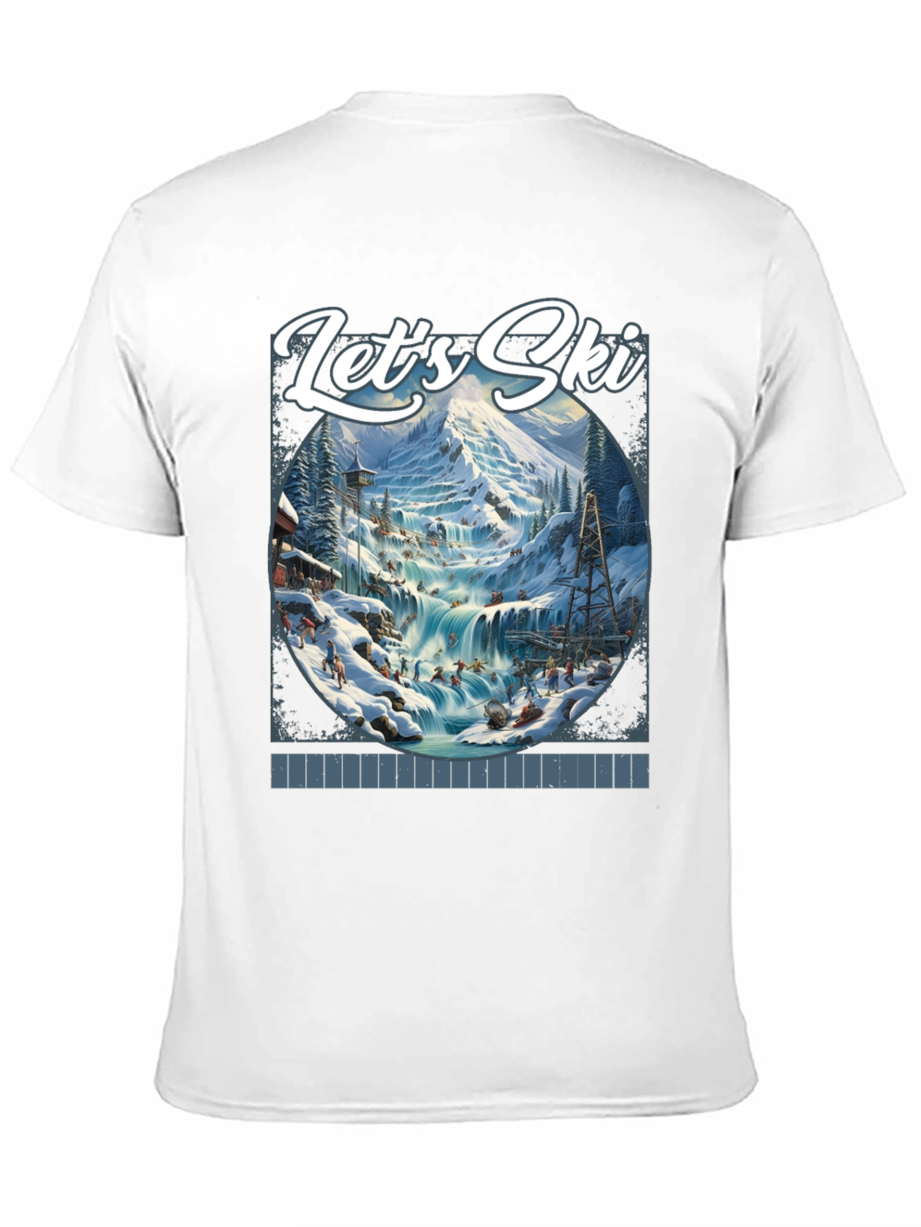 Black Let's Ski Graphic T-Shirt view 11