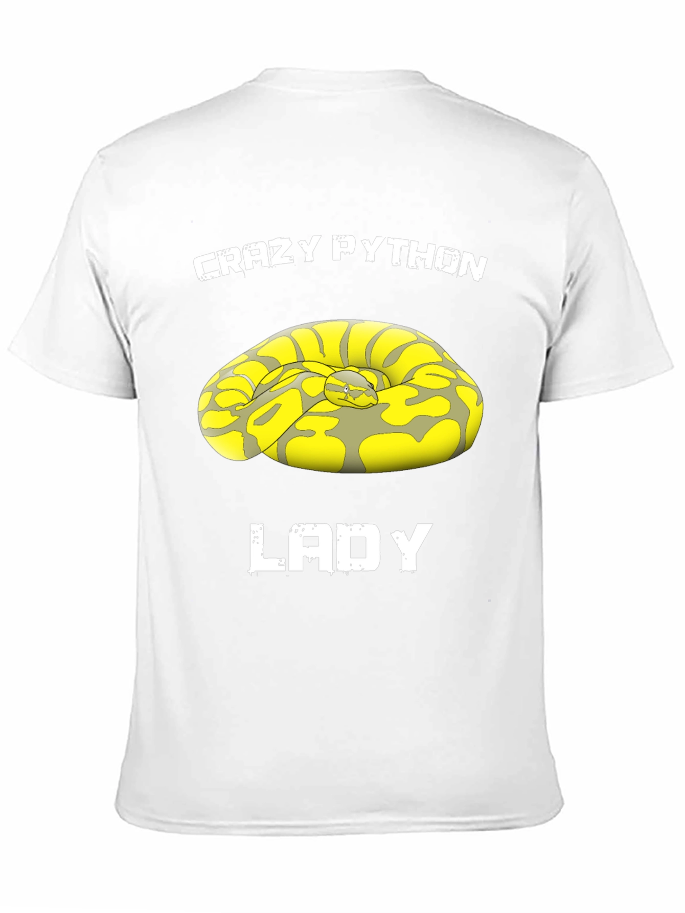 Black Crazy Python Lady Graphic T-Shirt view 11