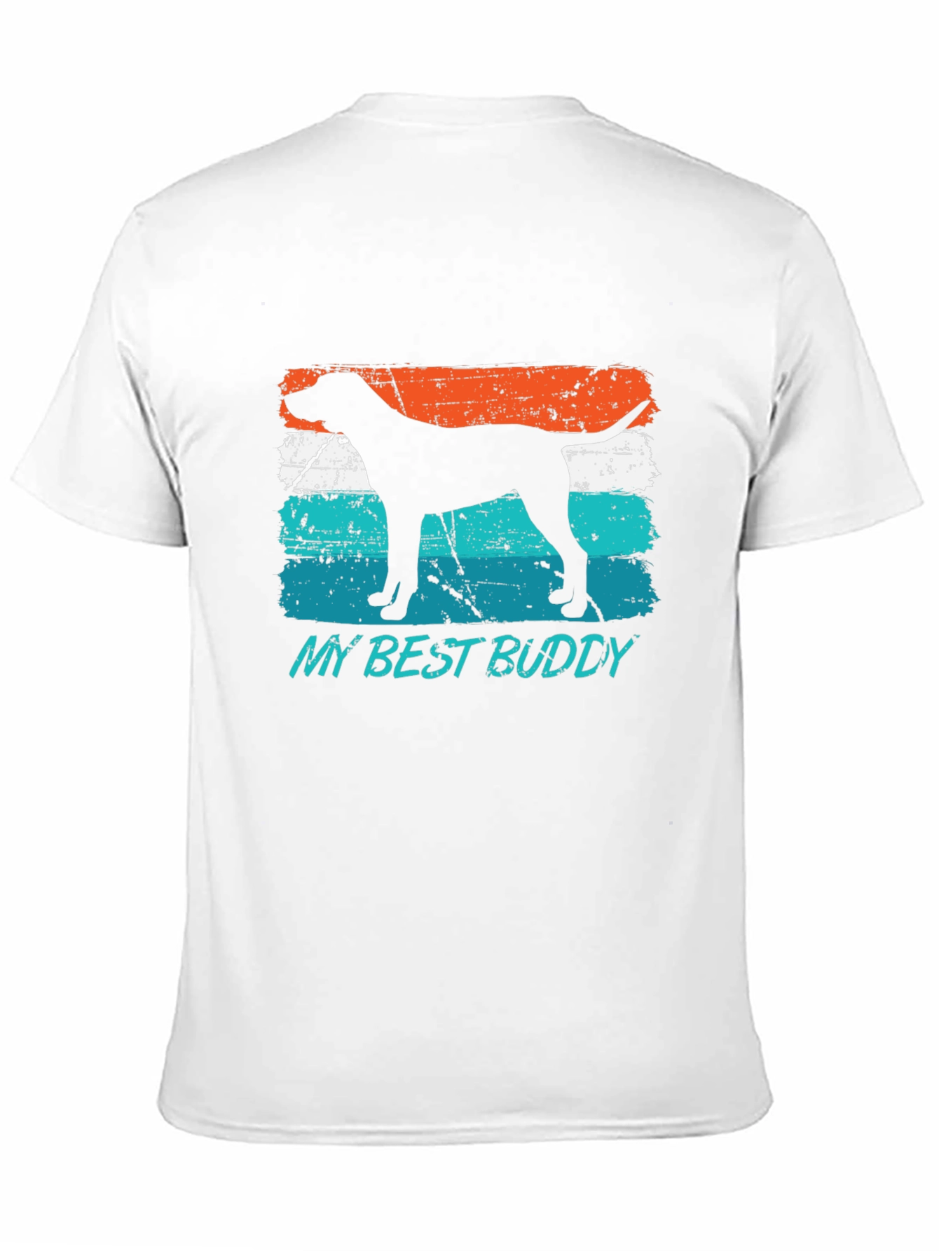 Black My Best Buddy Dog Silhouette Tee view 11