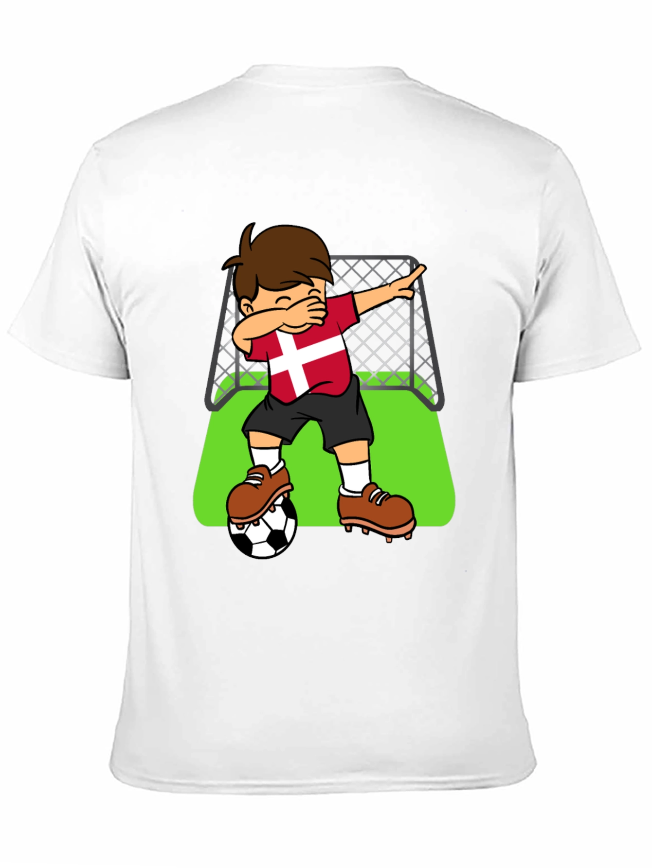 Black Denmark Soccer Dab T-Shirt view 11