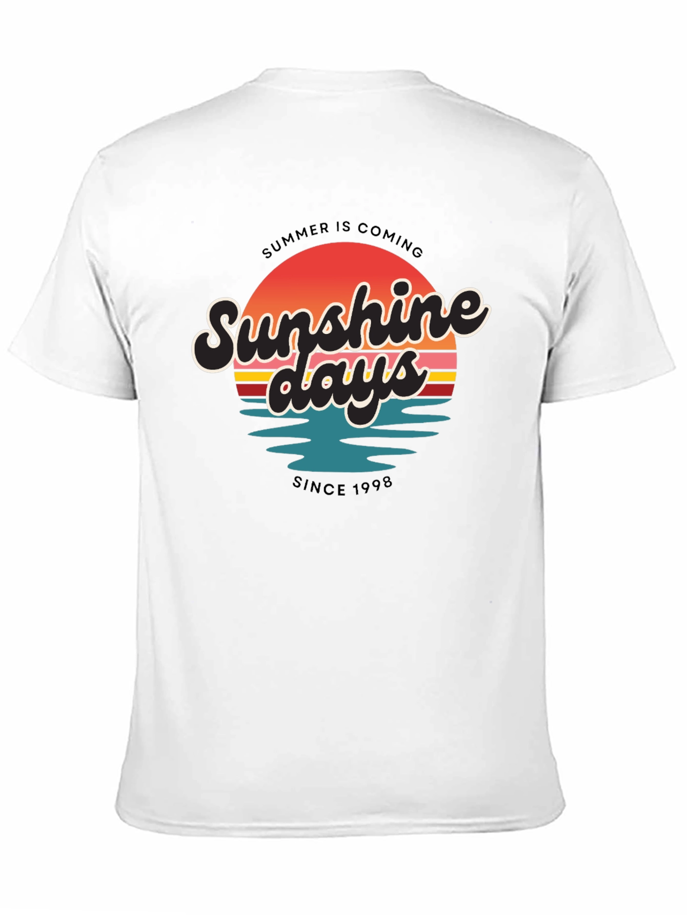 Black Sunshine Days T-Shirt - Summer Vibes view 11