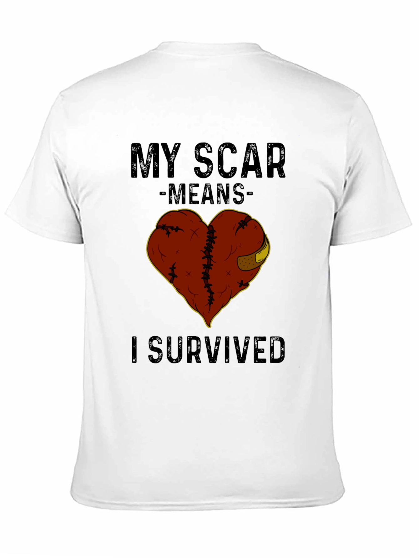 Black My Scar Means I Survived Graphic Tee view 11