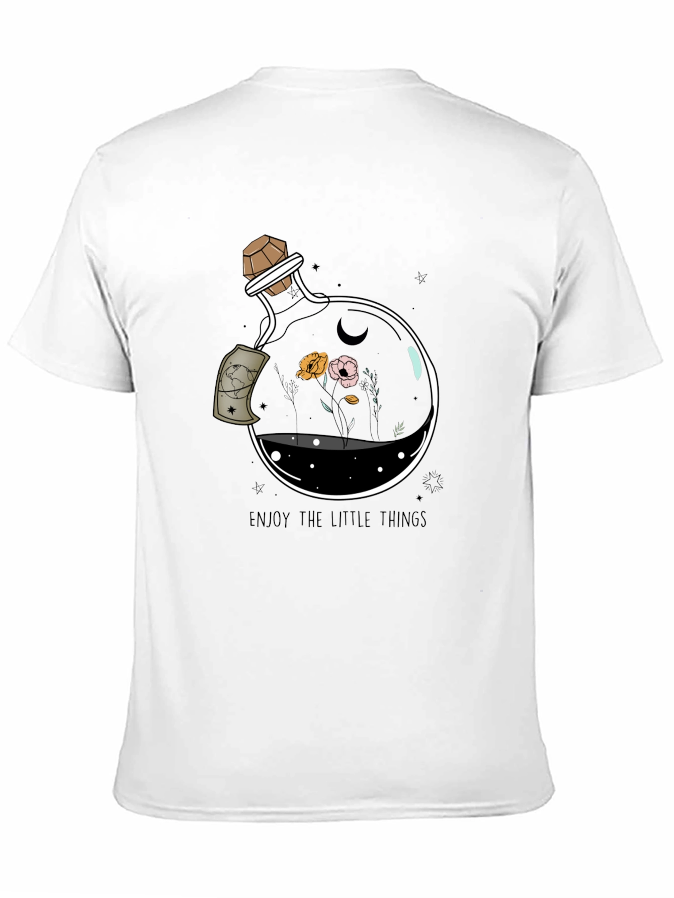 Black Enjoy the Little Things Graphic Tee - Black view 11