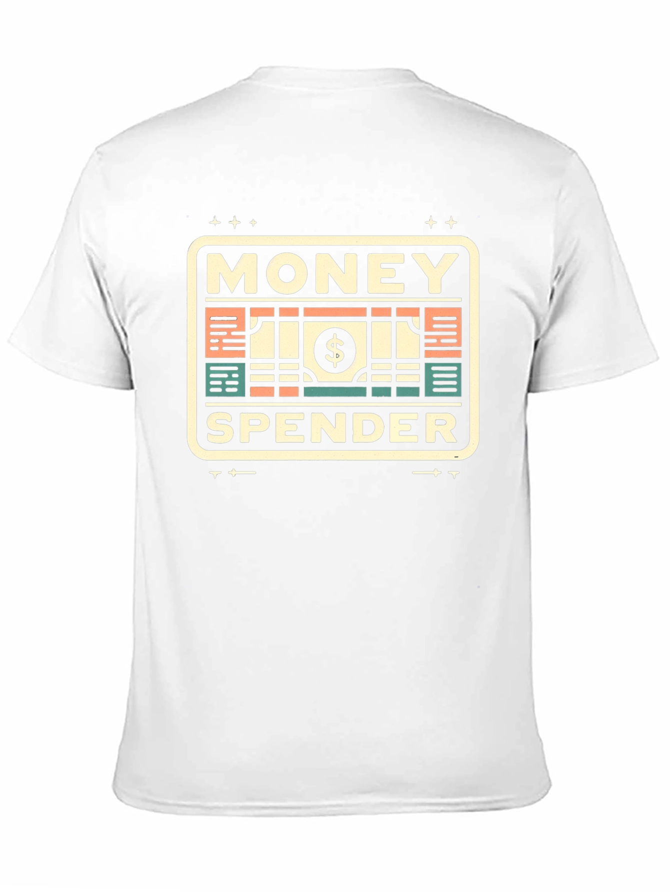 Black Money Spender Graphic T-Shirt | Black Crew Neck Tee view 11