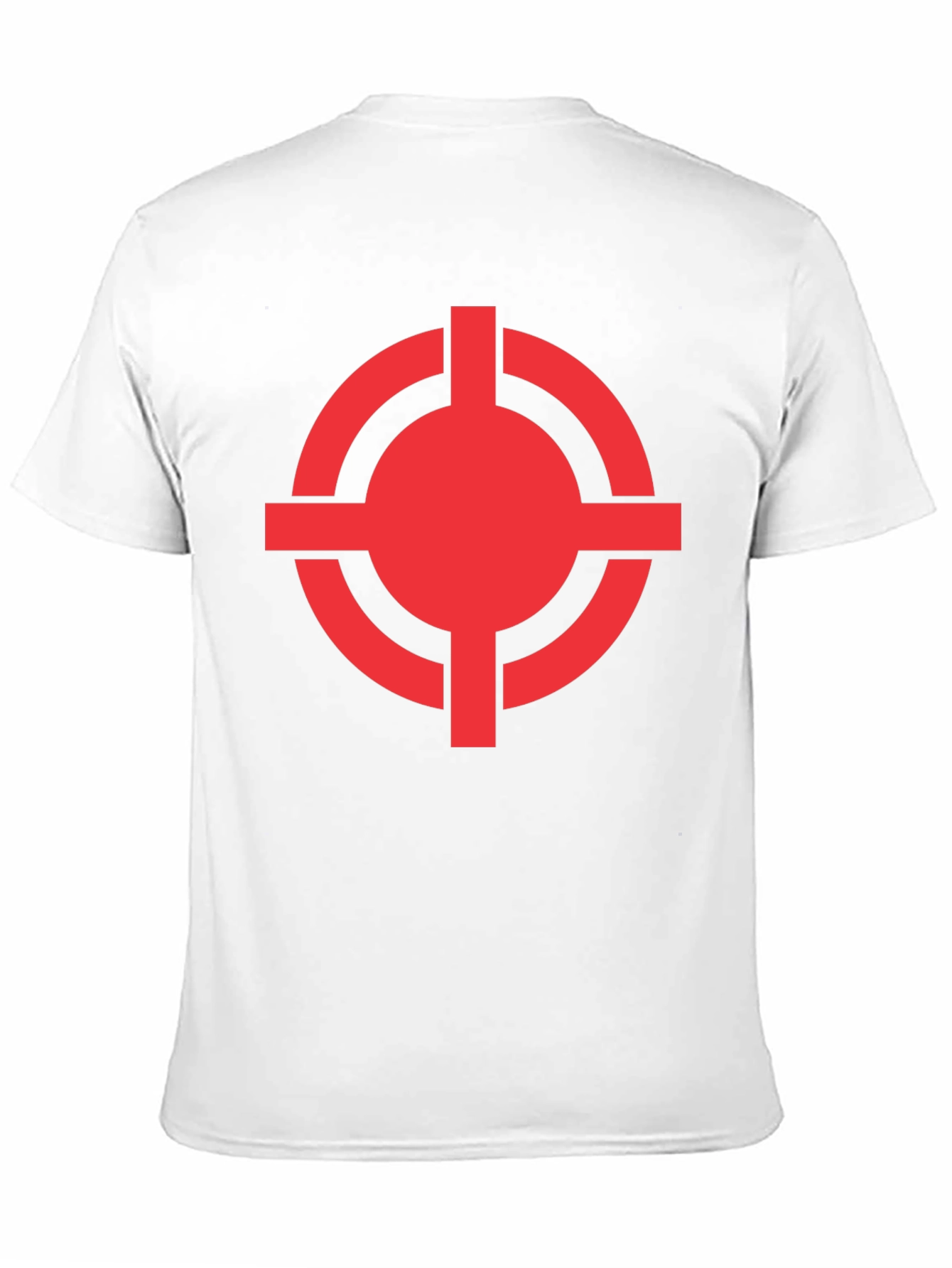 Black Red Target Graphic Black T-Shirt view 11
