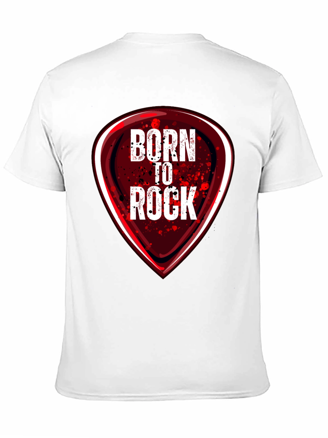 Black Born to Rock Graphic T-Shirt - Music Lover Tee view 11