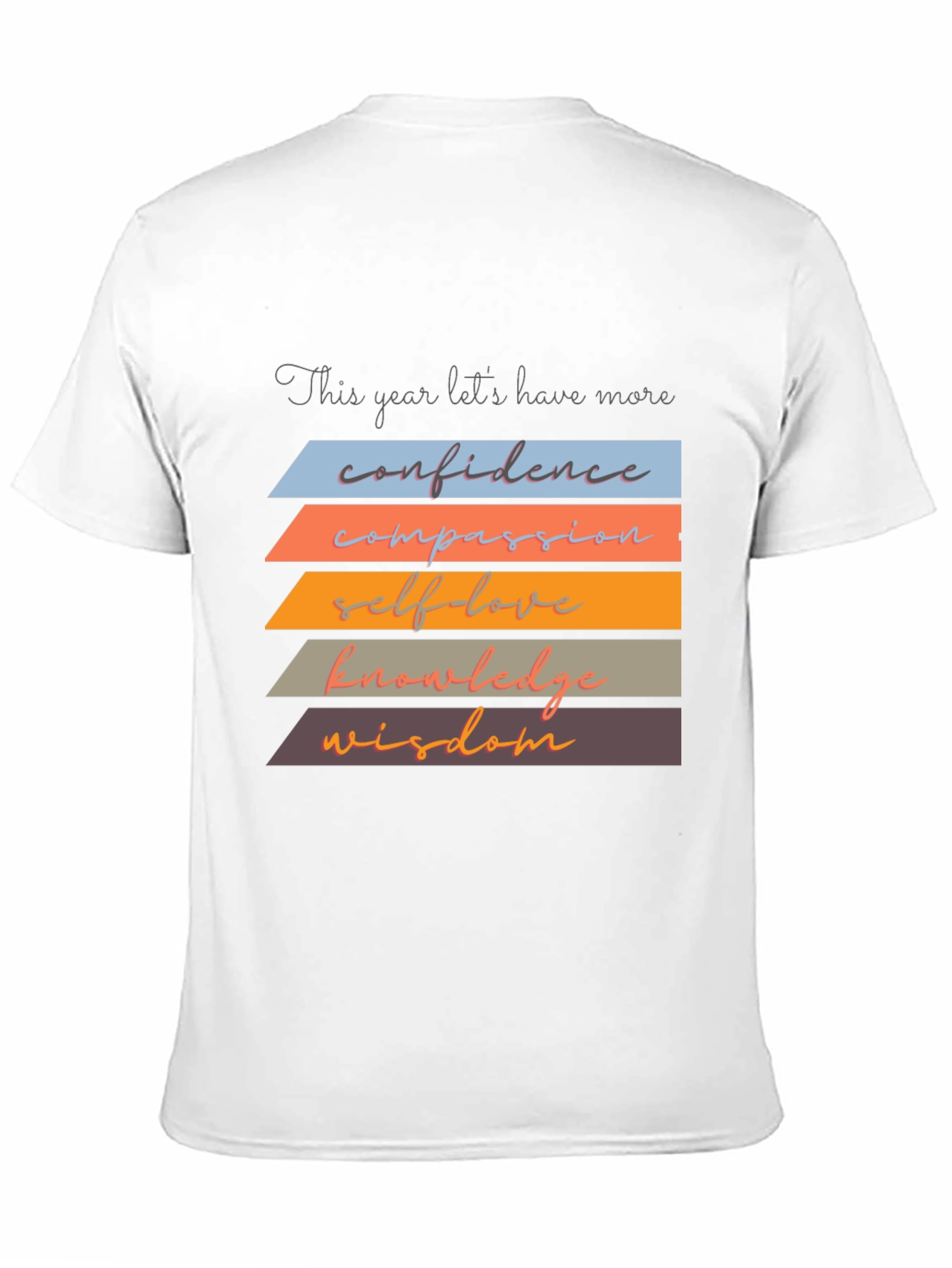 Black Inspirational T-Shirt: Confidence, Compassion, Wisdom view 11