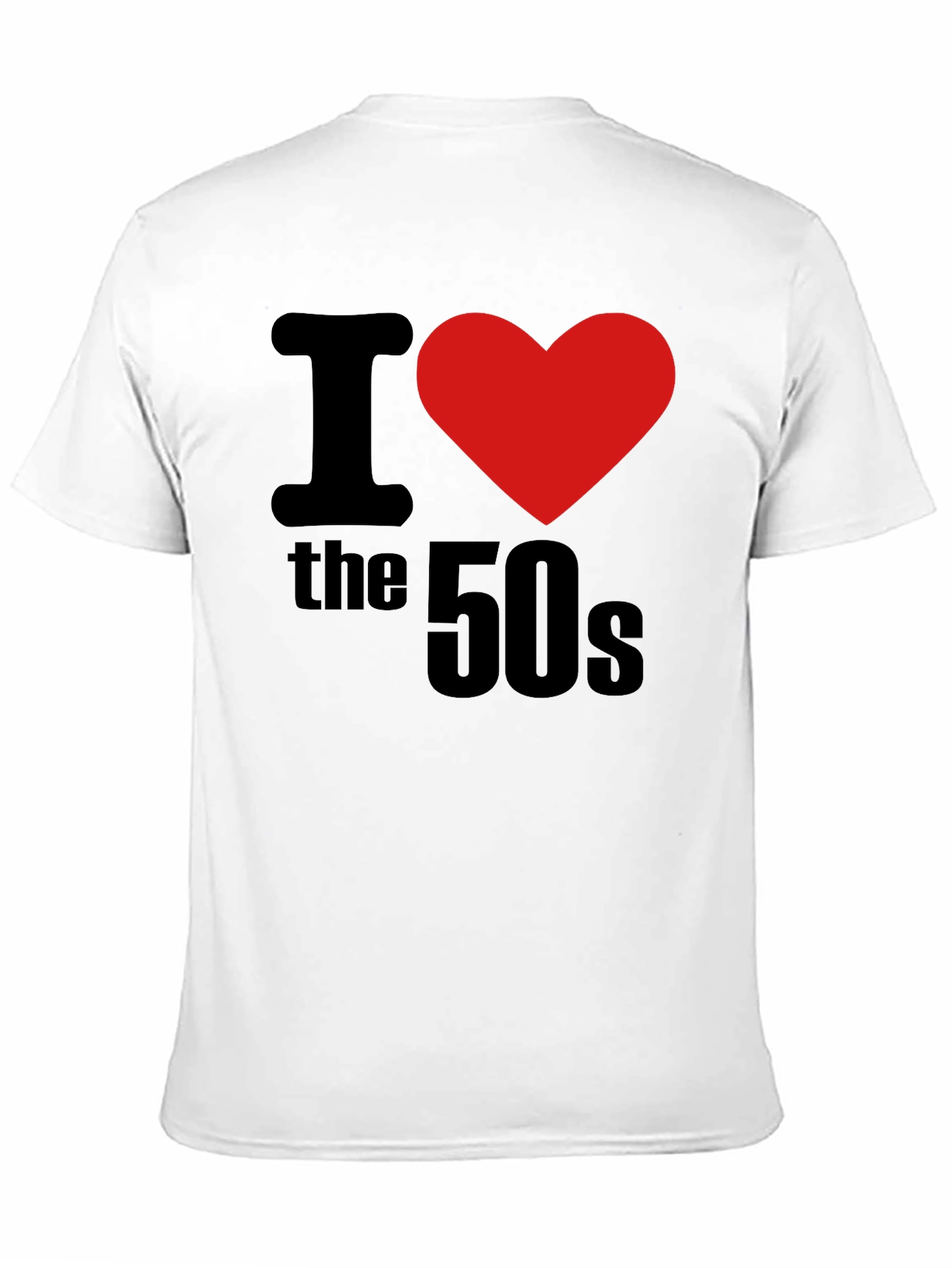 Black I Love The 50s Retro T-Shirt view 11