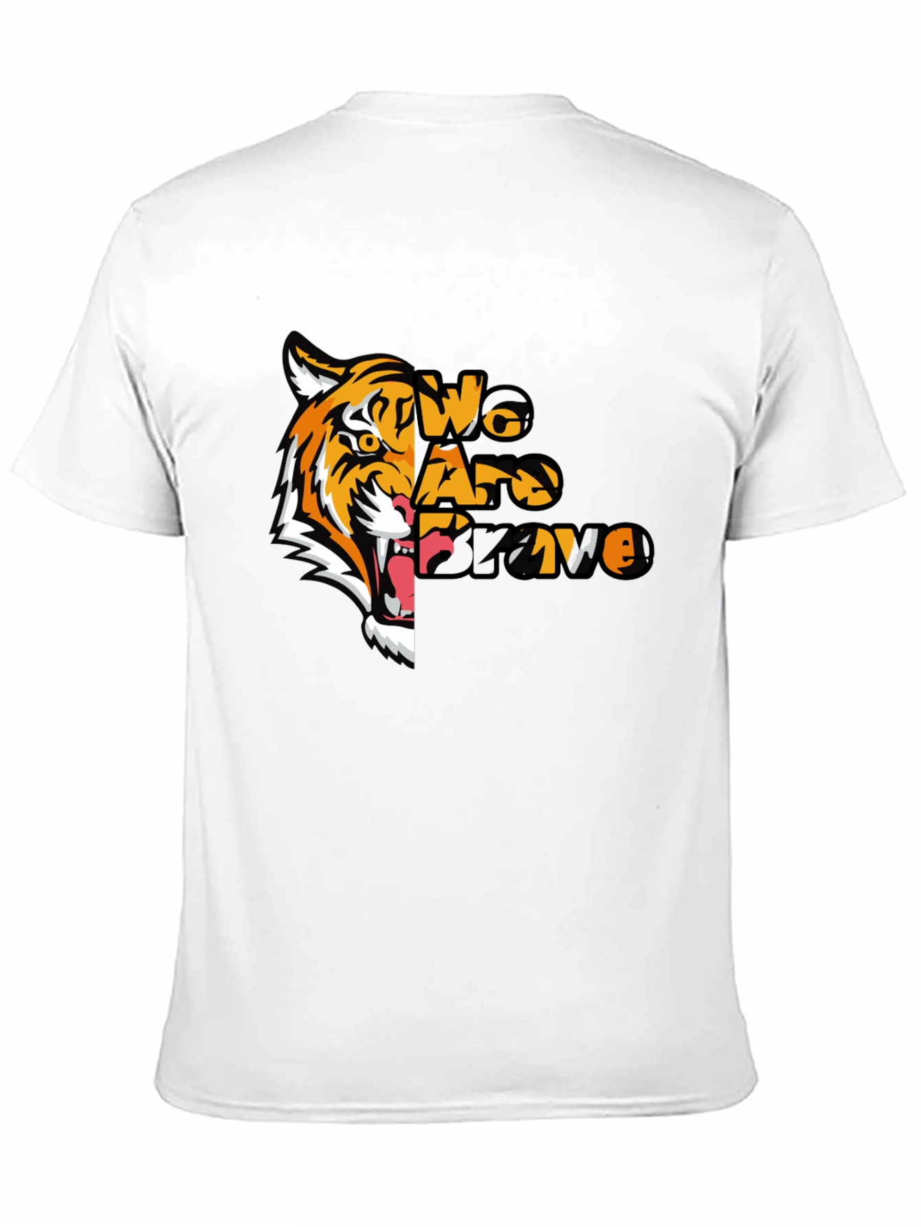 Black We Are Brave Tiger Graphic T-Shirt - Black view 11