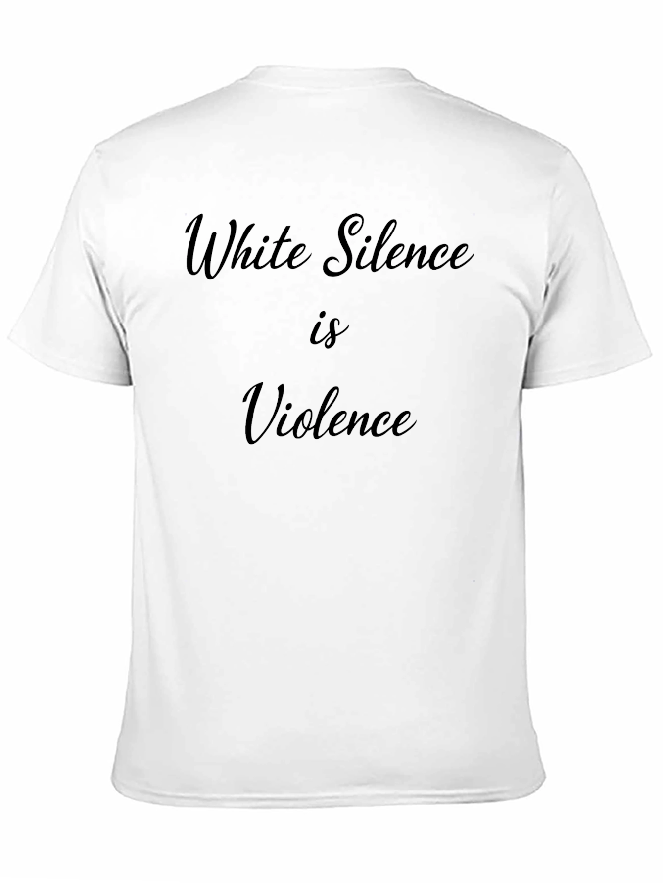 Black White Silence is Violence Graphic Tee view 11