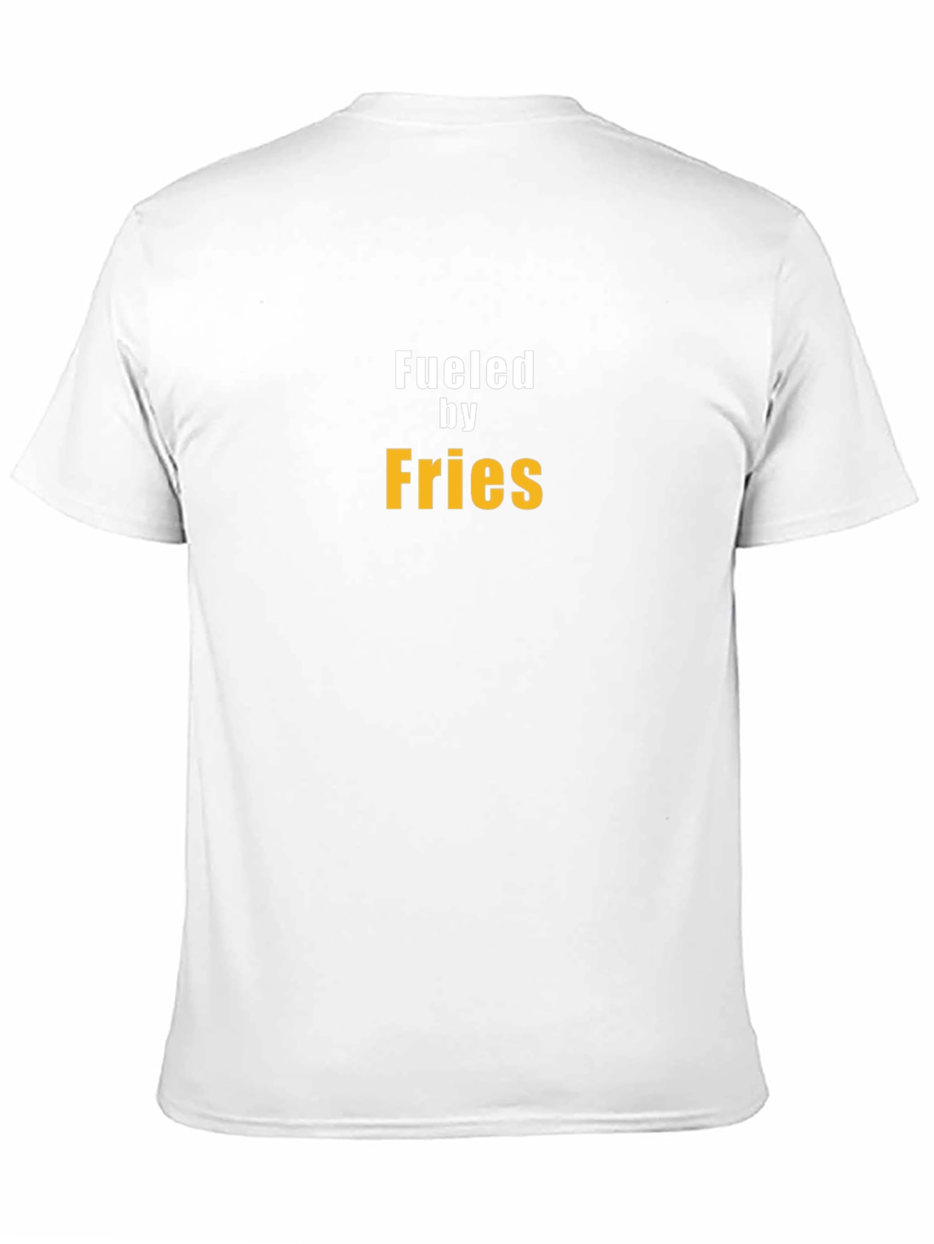 Black Fueled by Fries T-Shirt - Trendy Casual Wear view 11