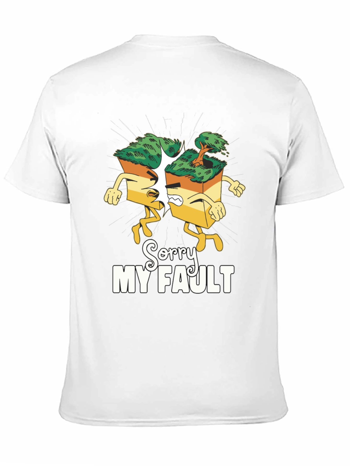 Black Sorry My Fault T-Shirt - Funny Bonsai Tree Design view 11