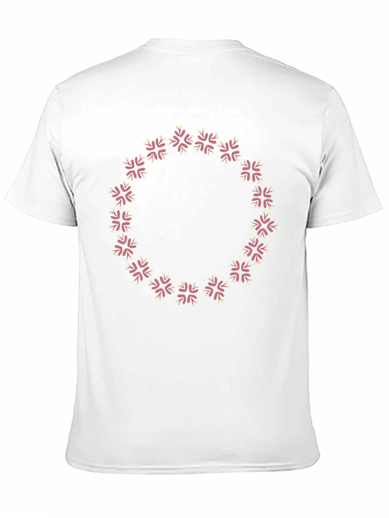 Black Floral Wreath Graphic Black T-Shirt view 11