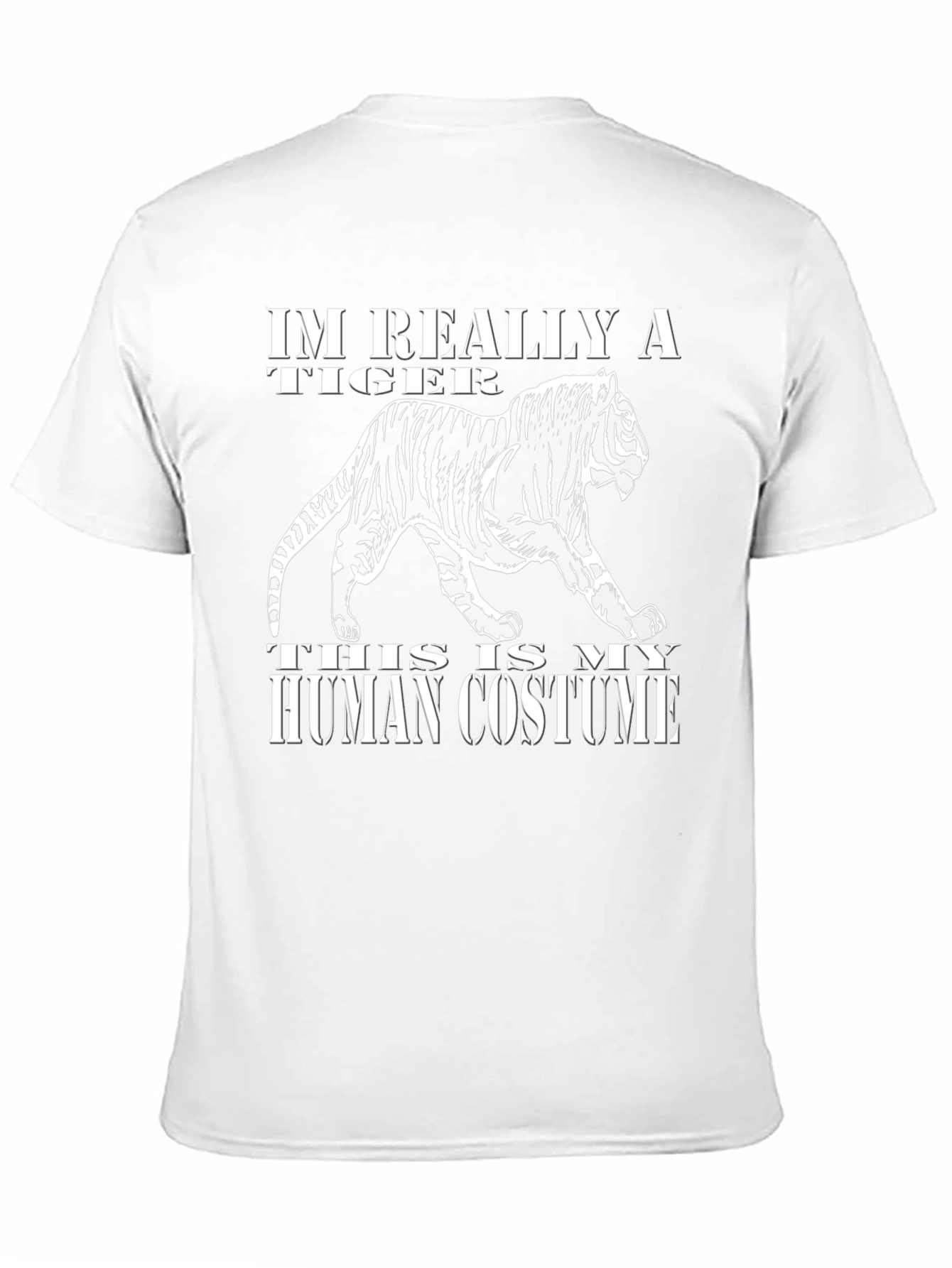 Black I'm Really a Tiger Graphic T-Shirt view 11