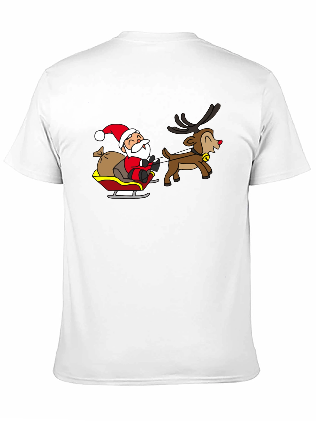Black Santa & Reindeer Black Graphic Tee view 11