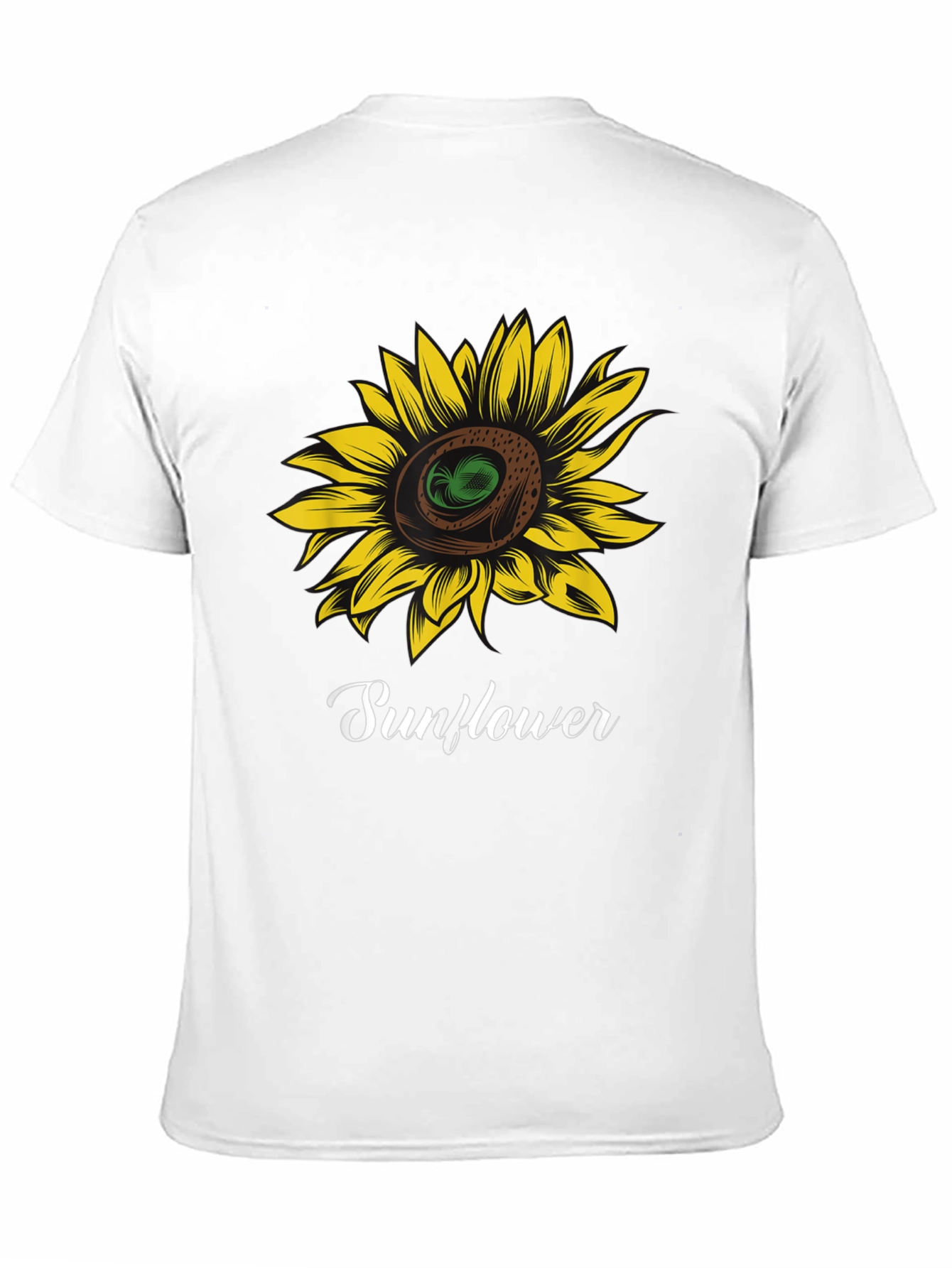Black Sunflower Graphic T-Shirt - Stylish Black Tee view 11