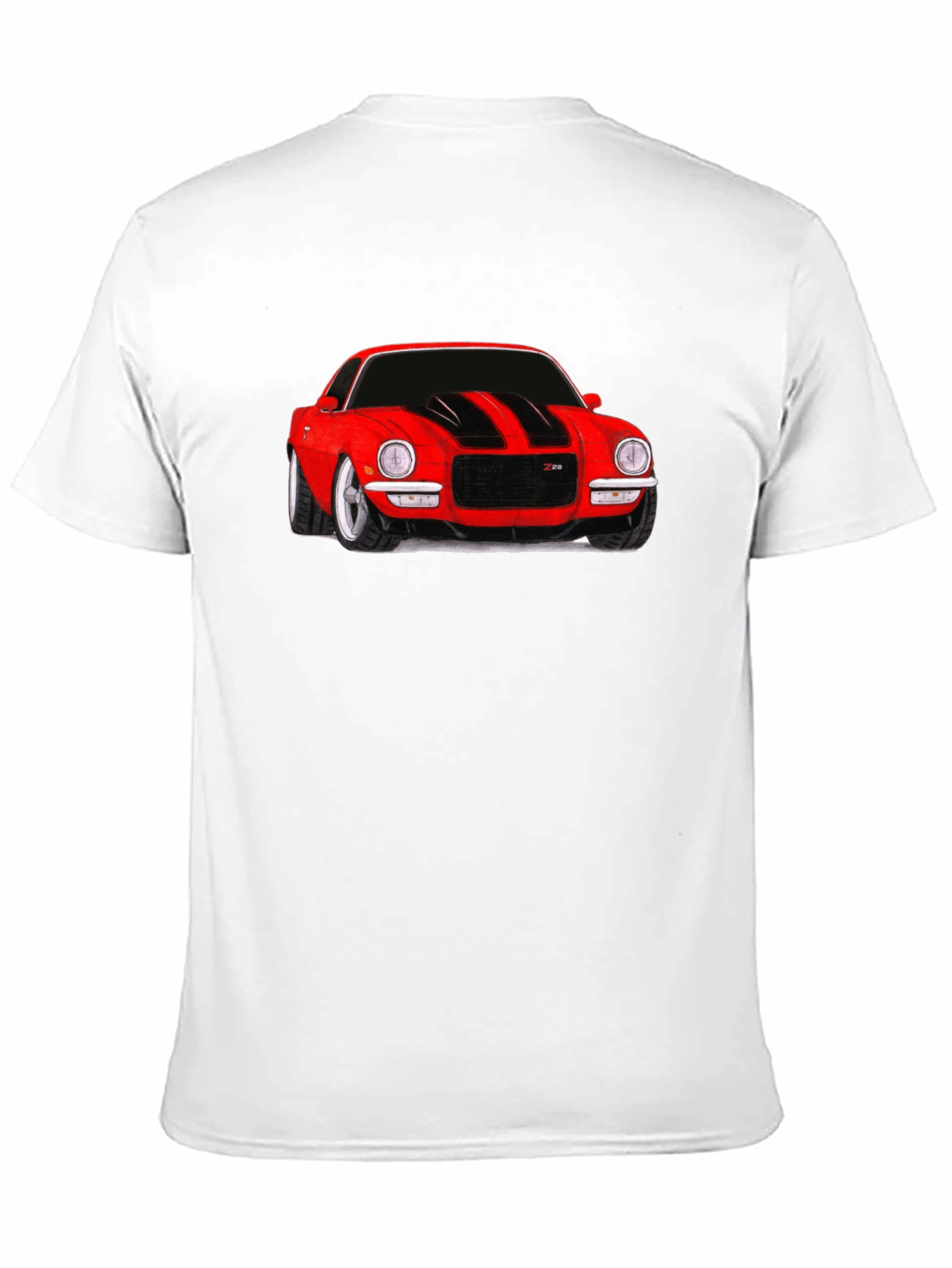 Black Classic Red Car Graphic Tee - Black view 11