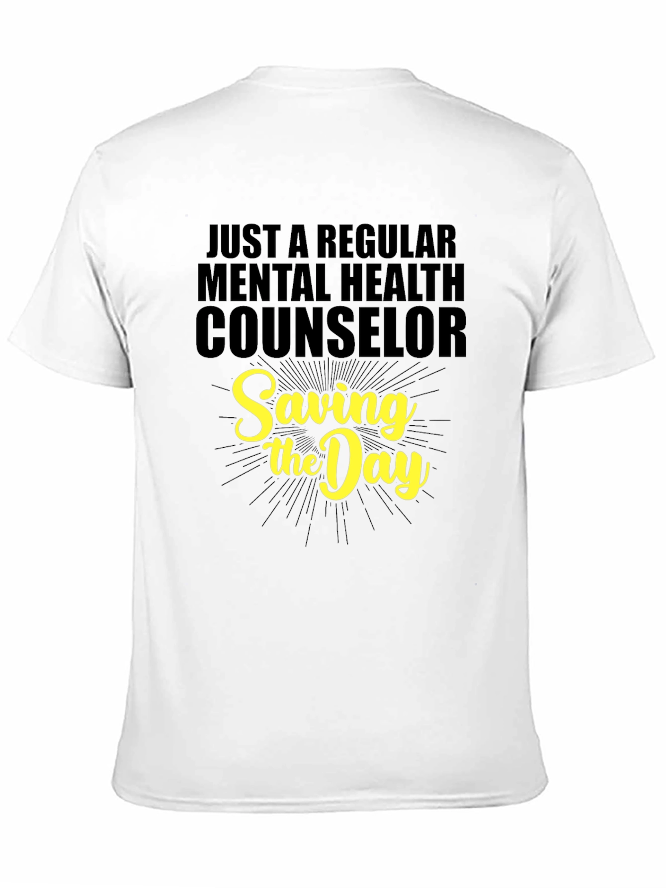 Black Mental Health Counselor T-Shirt - Saving the Day view 11