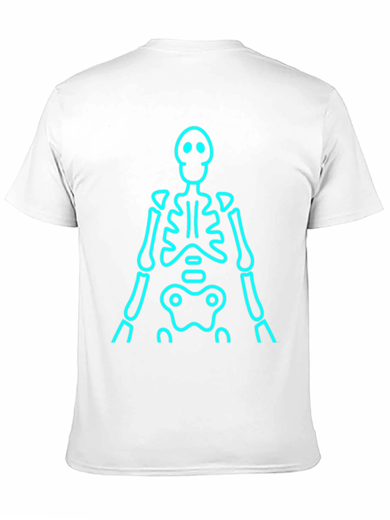 Black Skeleton Glow T-Shirt - Black view 11